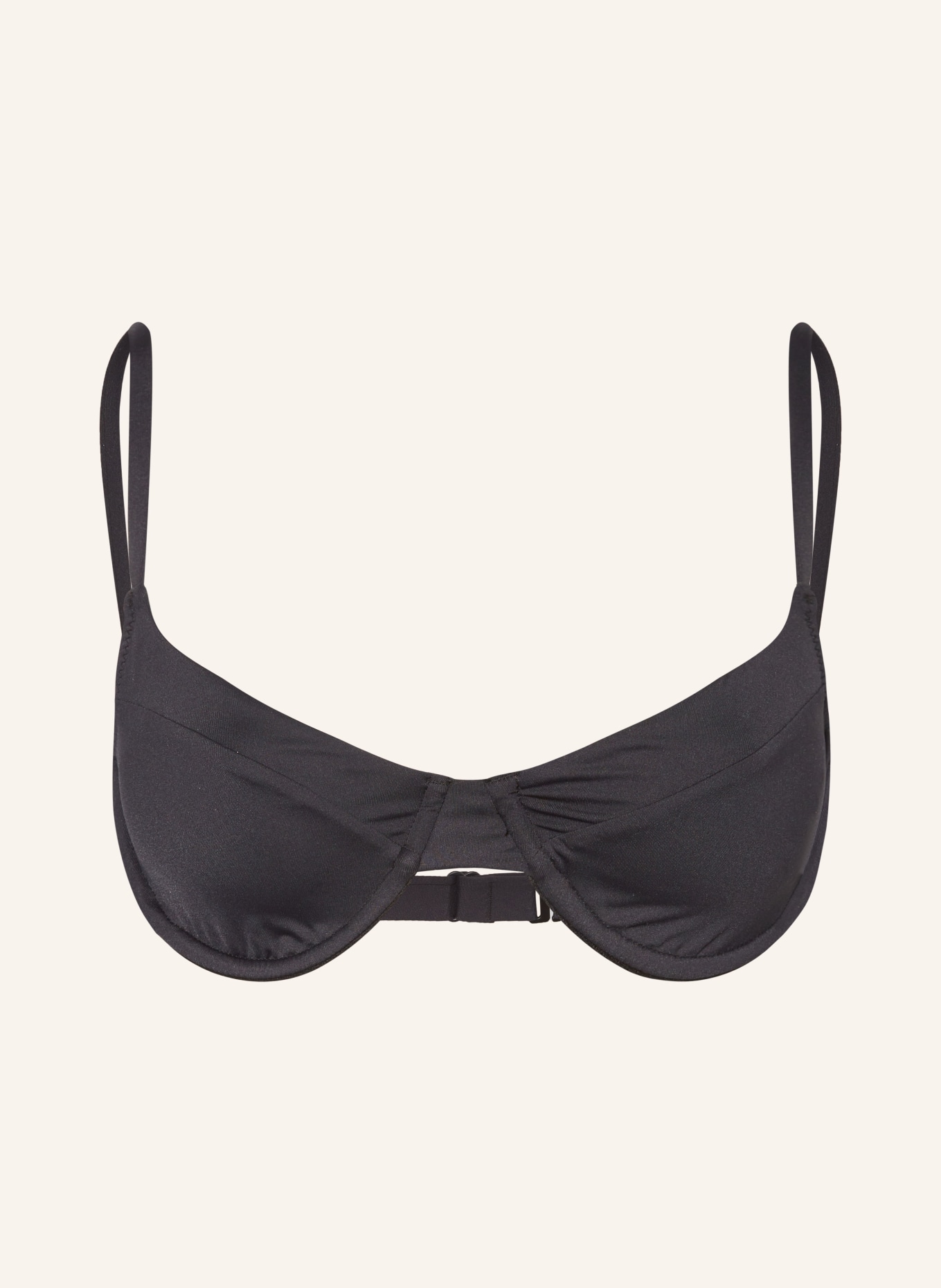 POLO RALPH LAUREN Underwired bikini top SIGNATURE SOLIDS, Color: BLACK (Image 1)