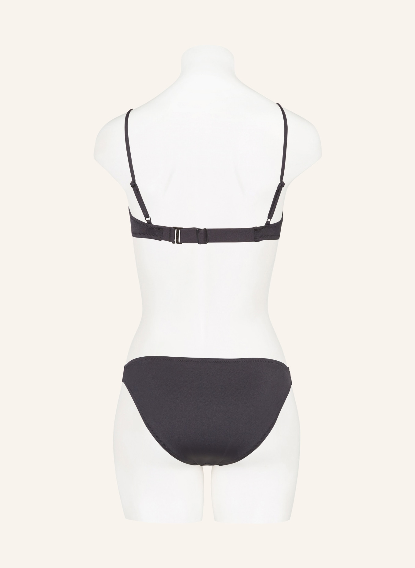 POLO RALPH LAUREN Underwired bikini top SIGNATURE SOLIDS, Color: BLACK (Image 3)
