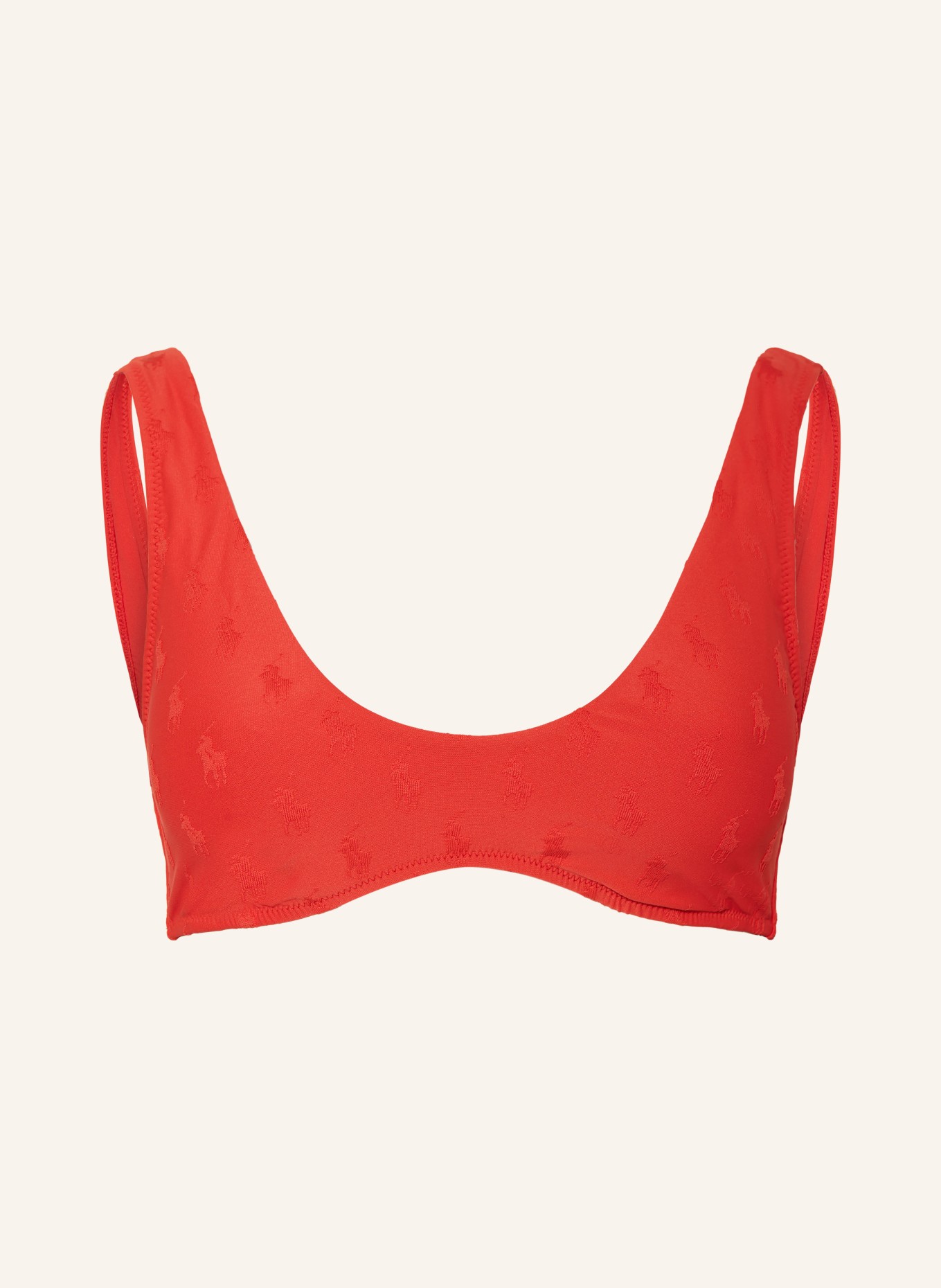 POLO RALPH LAUREN Bralette bikini top, Color: RED (Image 1)