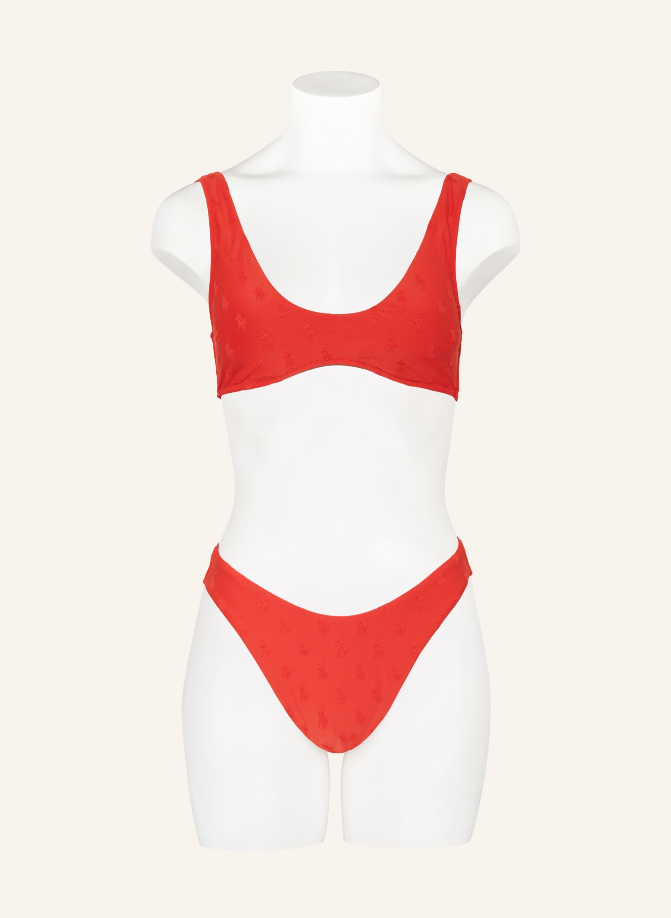 POLO RALPH LAUREN Bustier-Bikini-Top, Farbe: ROT (Bild 2)