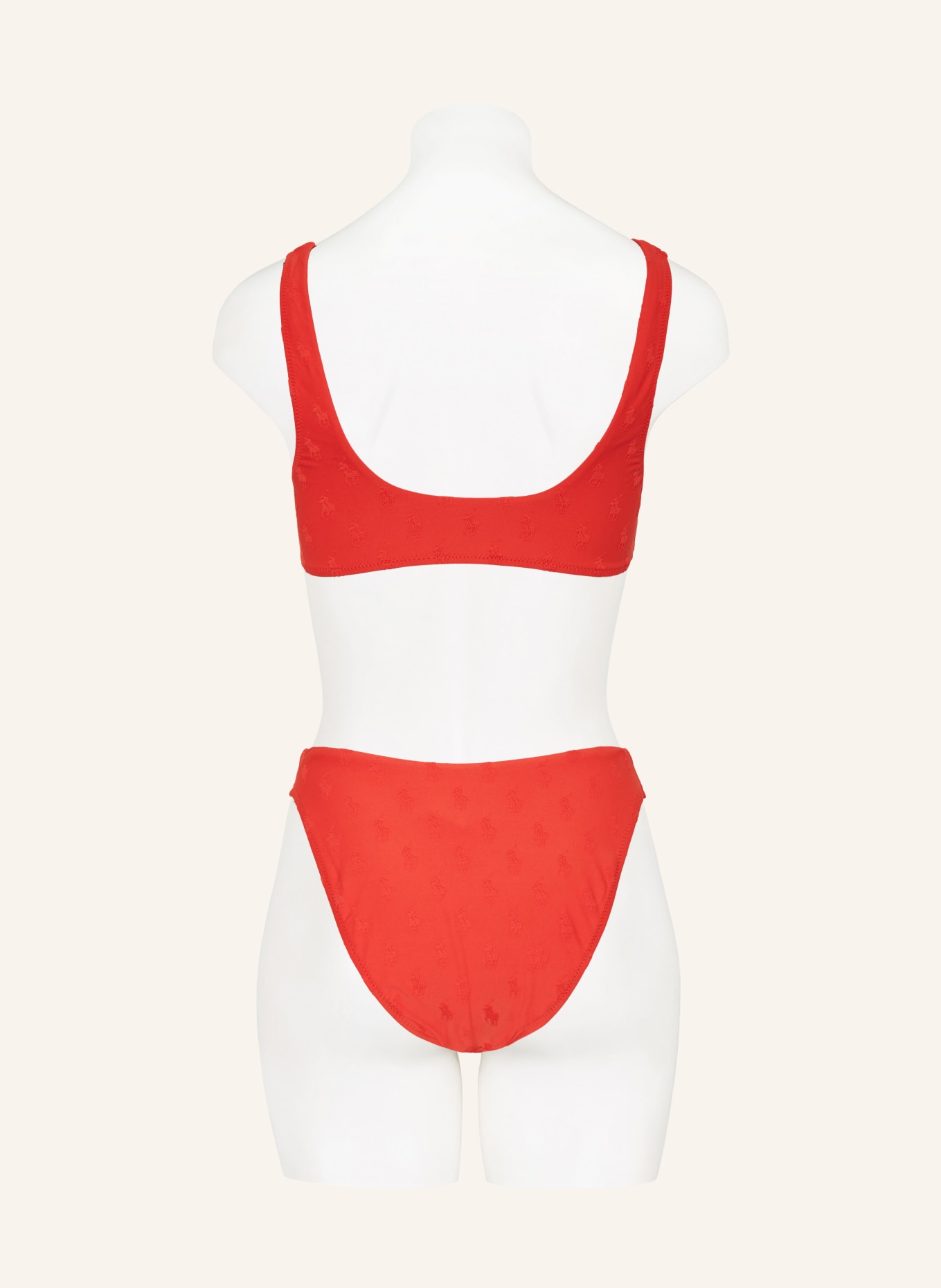 POLO RALPH LAUREN Bralette bikini top, Color: RED (Image 3)