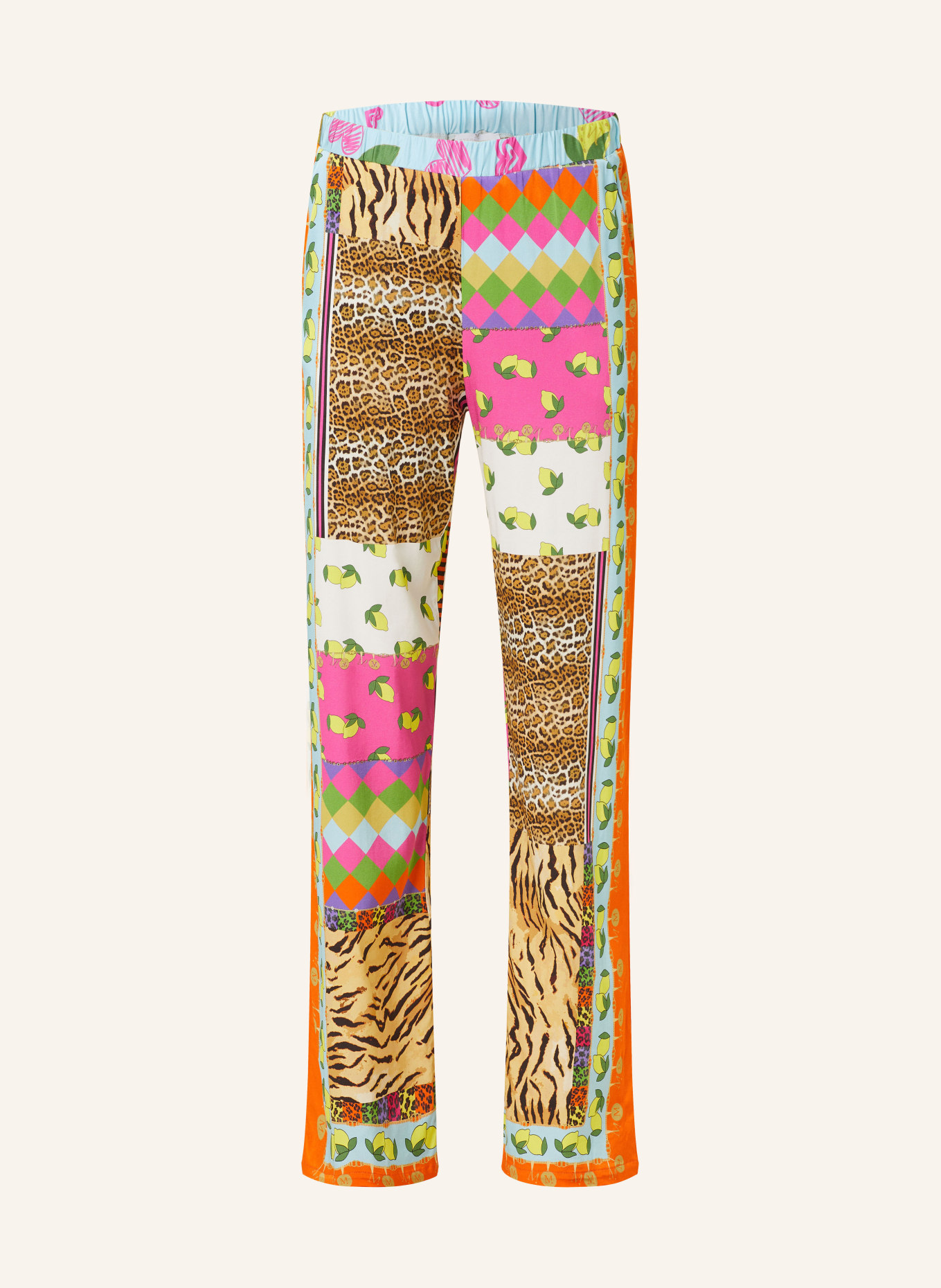 MUCHO GUSTO Trousers, Color: ORANGE/ PINK/ LIGHT BLUE (Image 1)