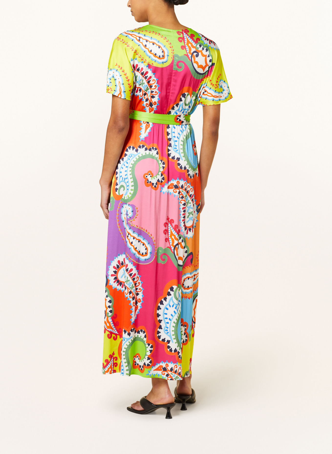 MUCHO GUSTO Dress LAGO MAGGIORE, Color: PINK/ YELLOW/ ORANGE (Image 3)
