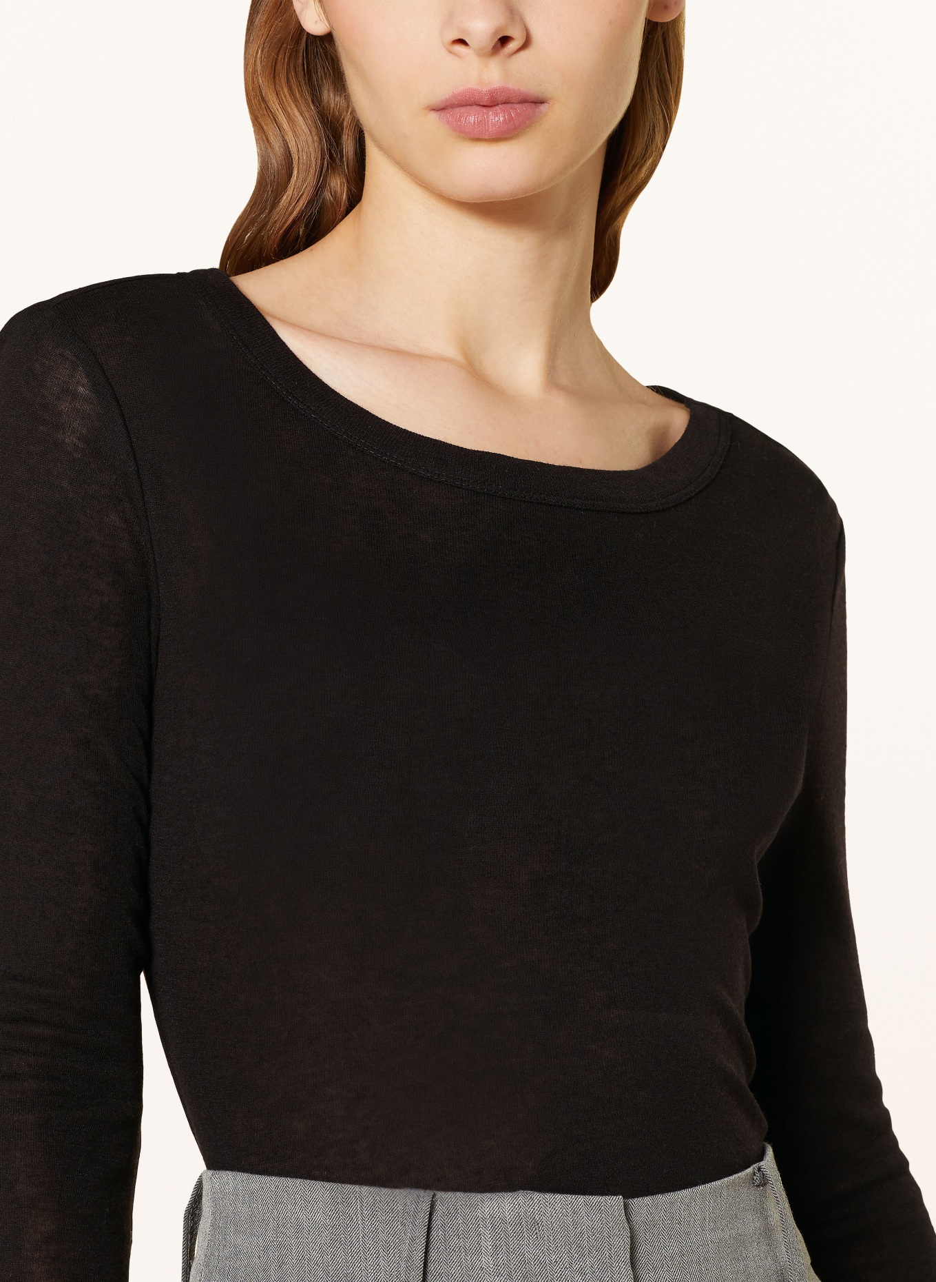 ROUGE VILA Long sleeve shirt, Color: BLACK (Image 4)