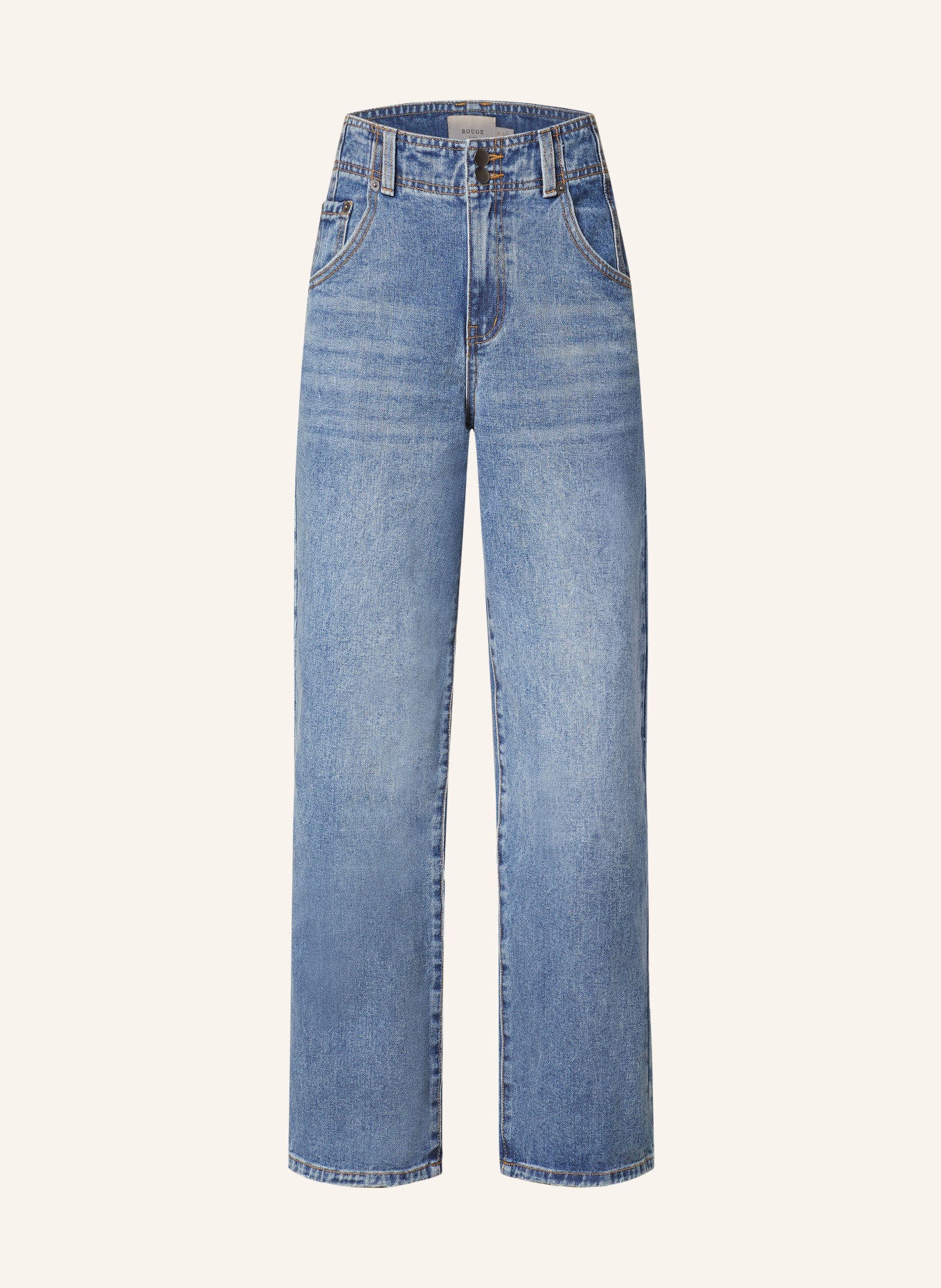 ROUGE VILA Jeans, Farbe: MEDIUM BLUE DENIM (Bild 1)