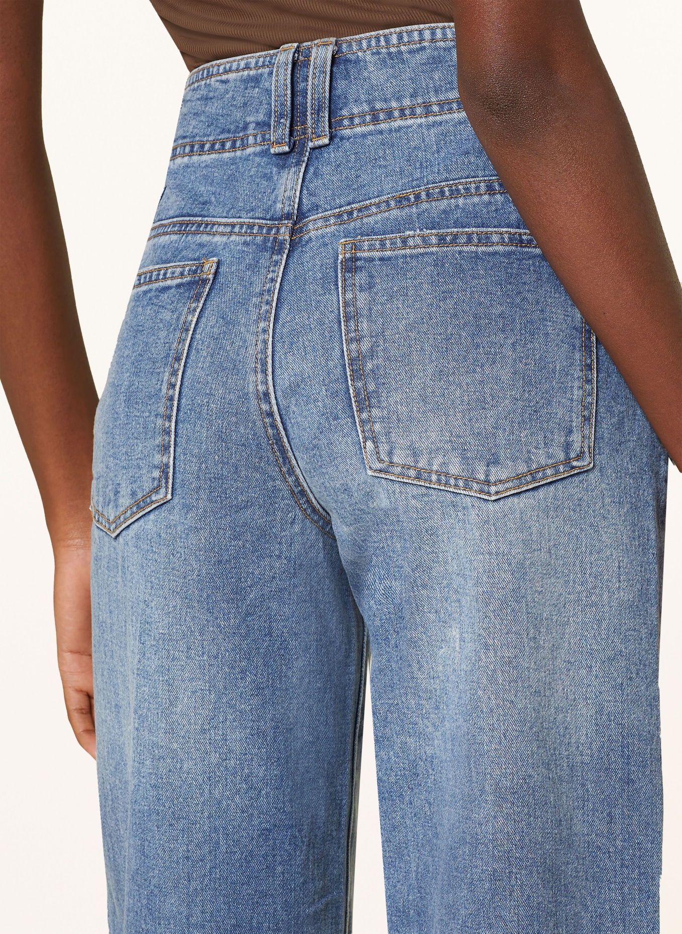 ROUGE VILA Jeans, Farbe: MEDIUM BLUE DENIM (Bild 5)
