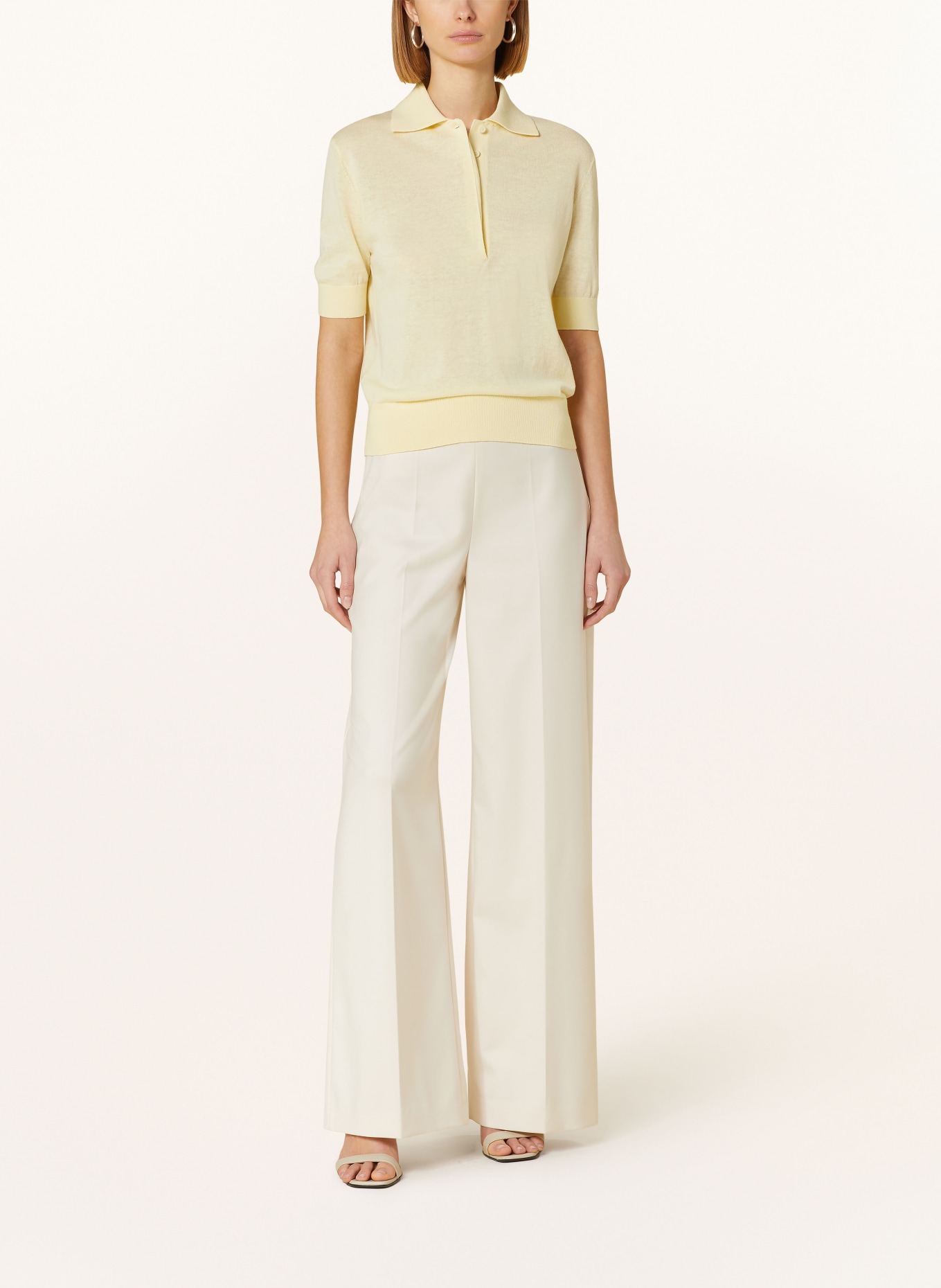 Calvin Klein Knitted polo shirt, Color: LIGHT YELLOW (Image 2)