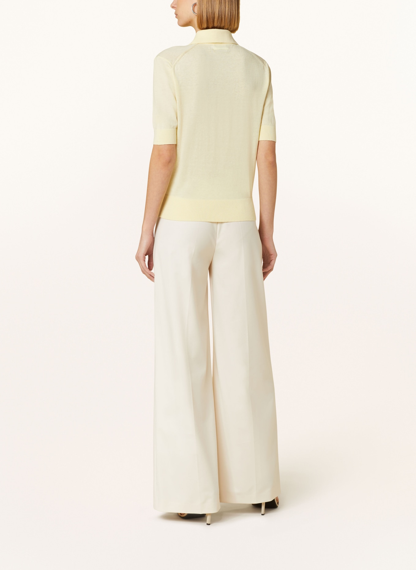 Calvin Klein Knitted polo shirt, Color: LIGHT YELLOW (Image 3)