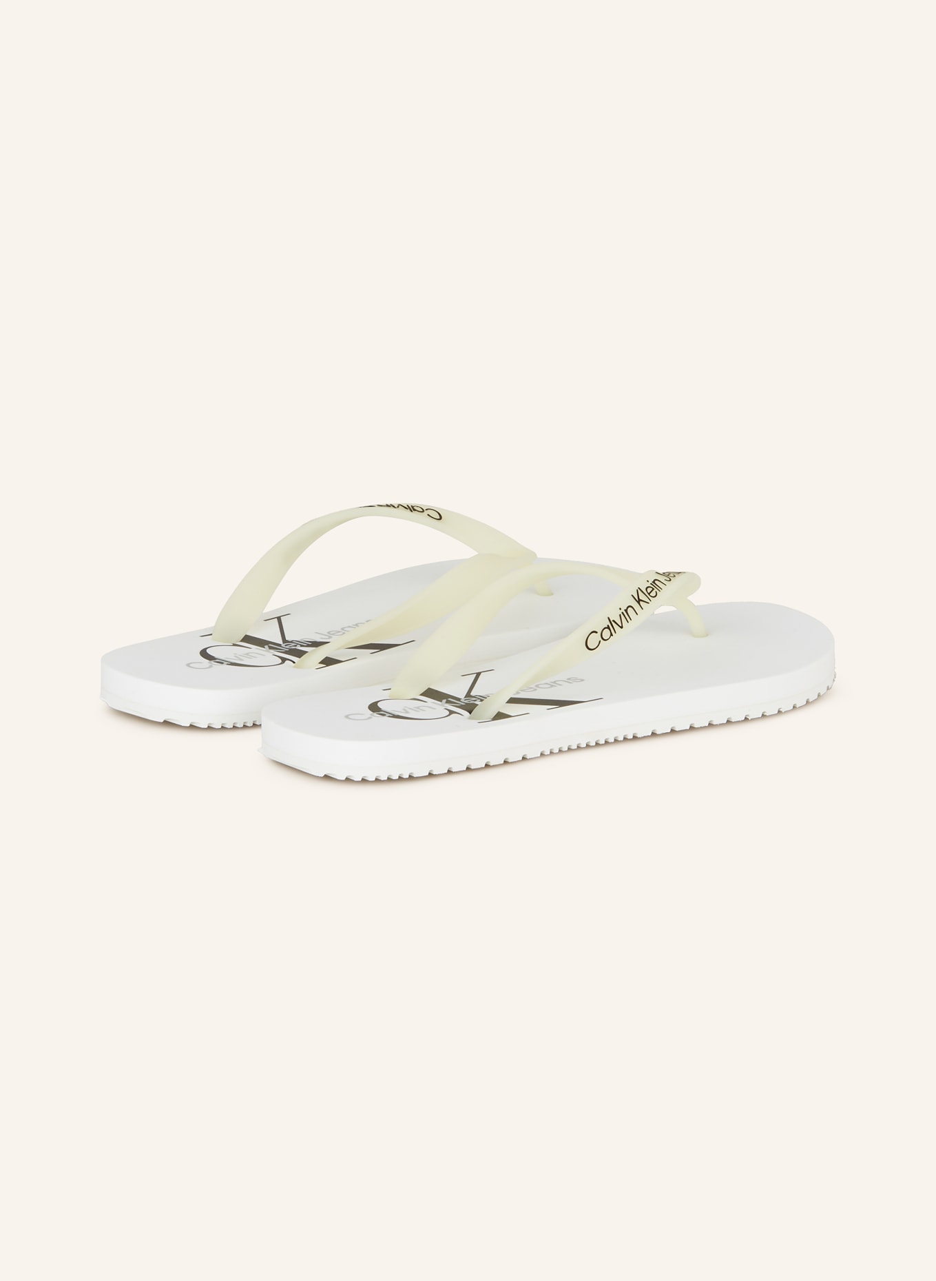 Calvin Klein Flip flops, Color: WHITE (Image 2)