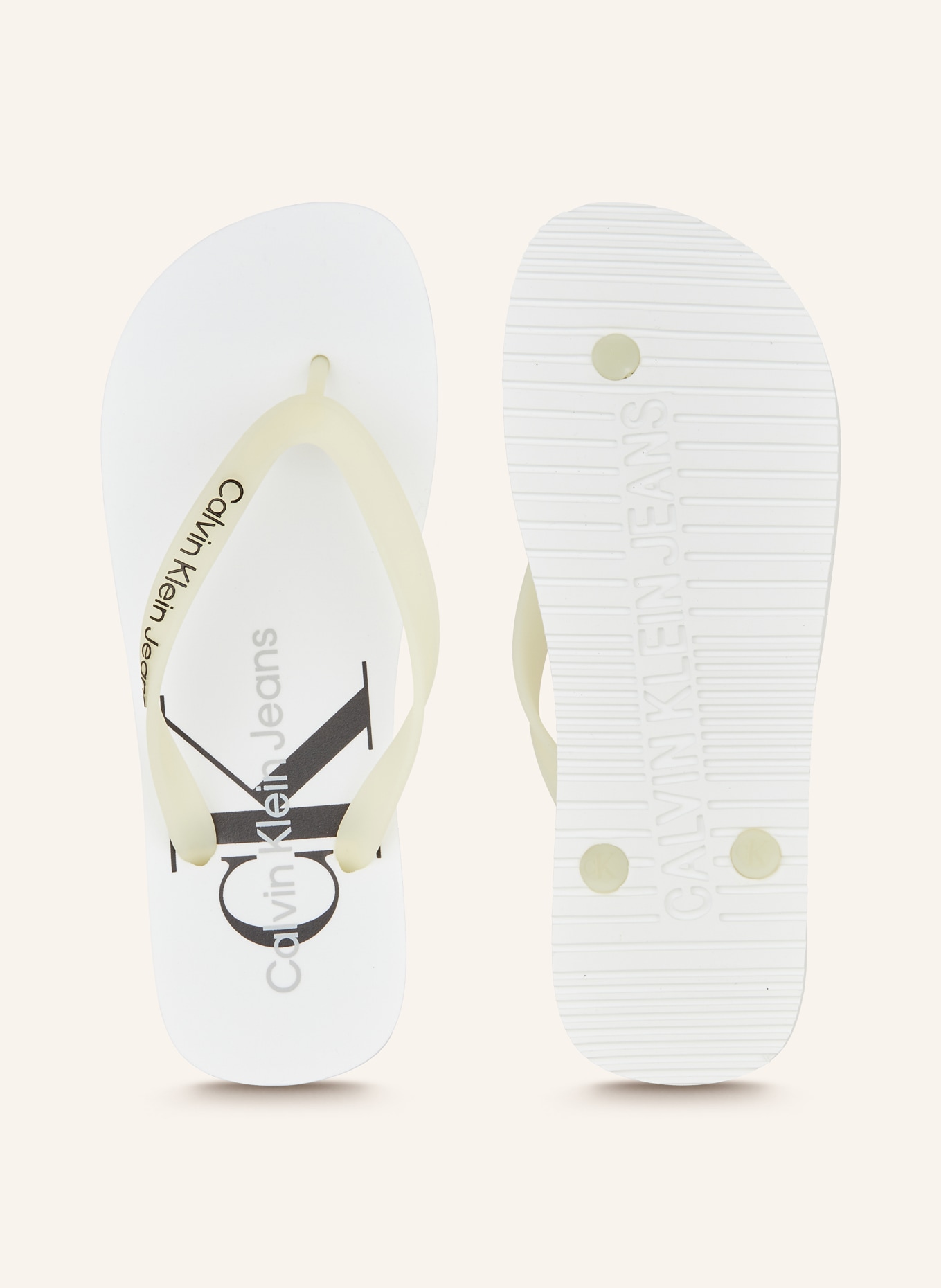 Calvin Klein Flip flops, Color: WHITE (Image 5)