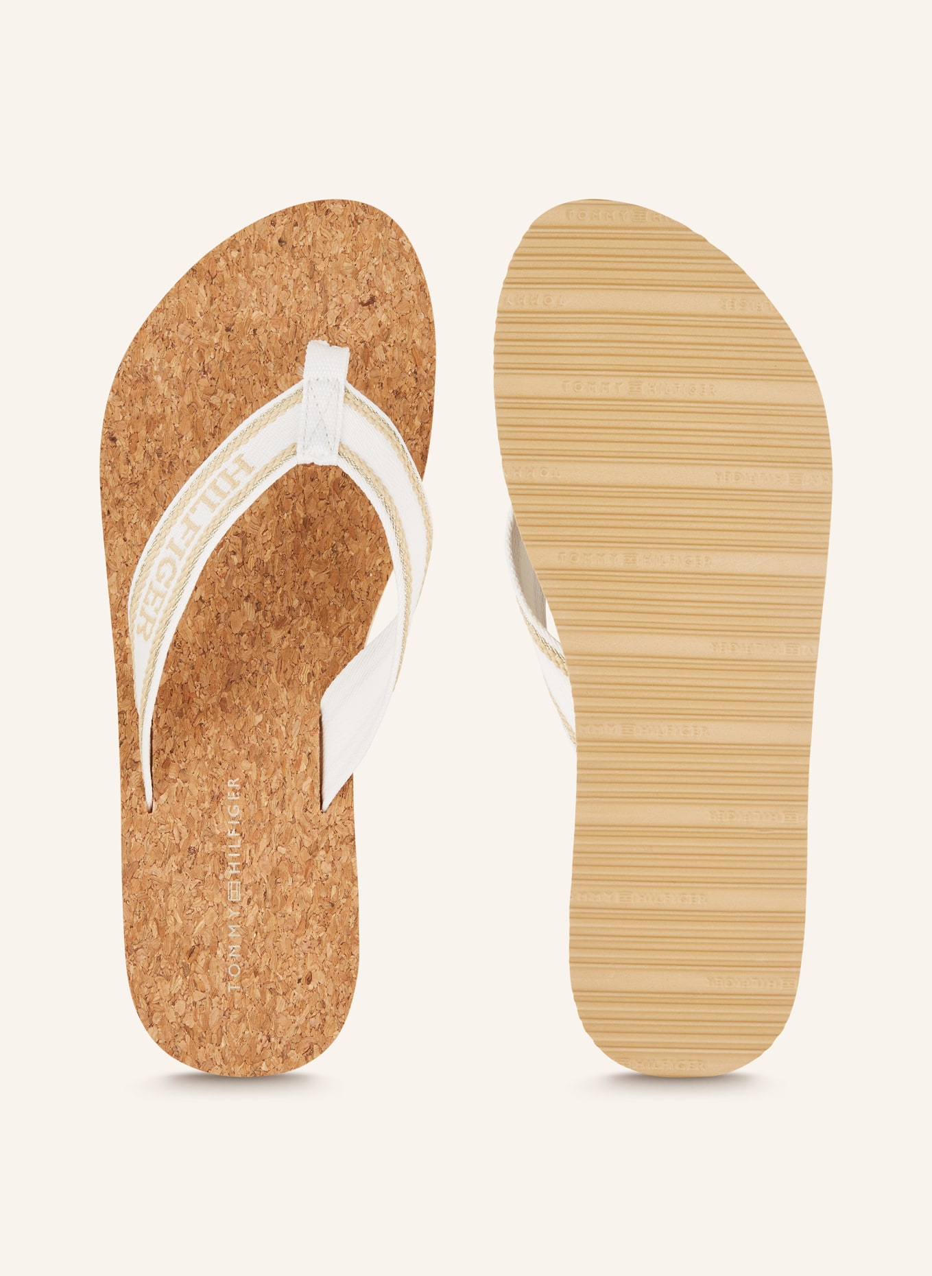 TOMMY HILFIGER Flip flops, Color: WHITE/ GOLD (Image 5)
