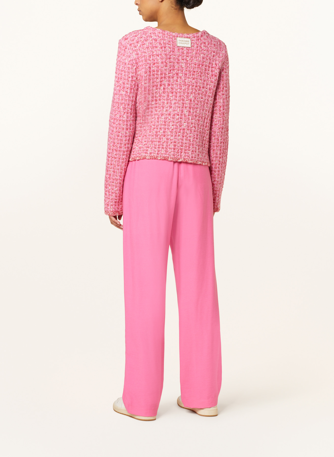 FABIENNE CHAPOT Cardigan JOSH with glitter thread, Color: PINK/ PINK (Image 3)