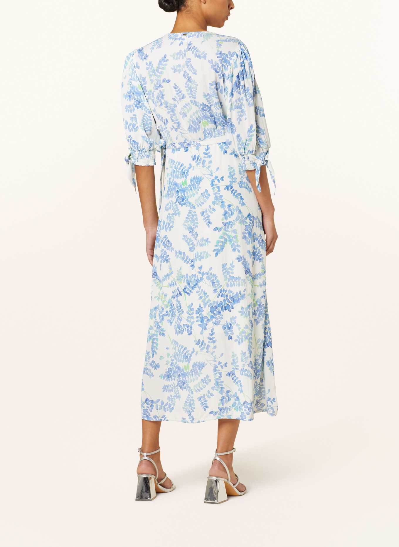 FABIENNE CHAPOT Wrap dress HANNAH, Color: WHITE/ BLUE (Image 3)