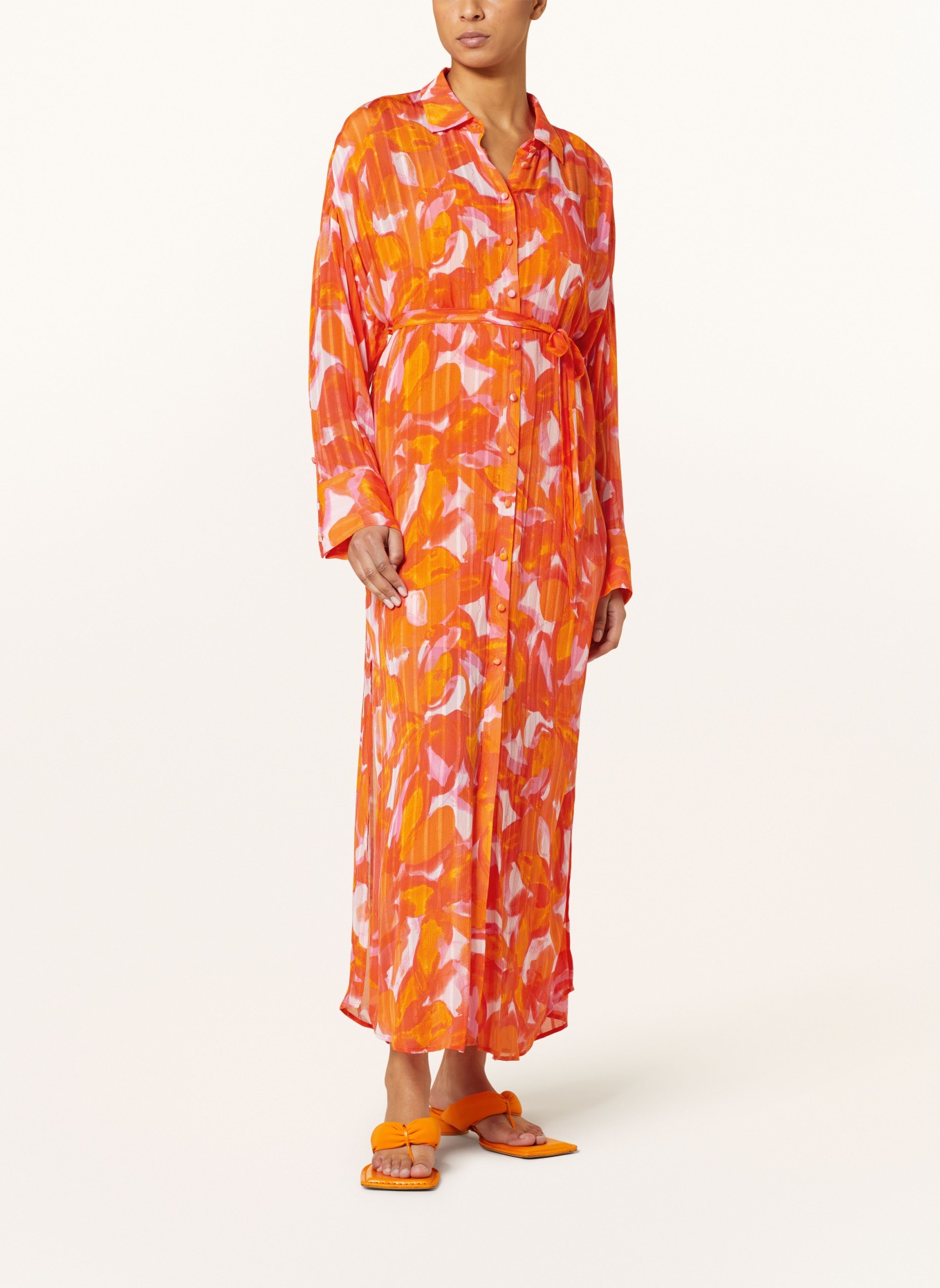 FABIENNE CHAPOT Shirt dress DENIS, Color: ORANGE/ PINK (Image 2)