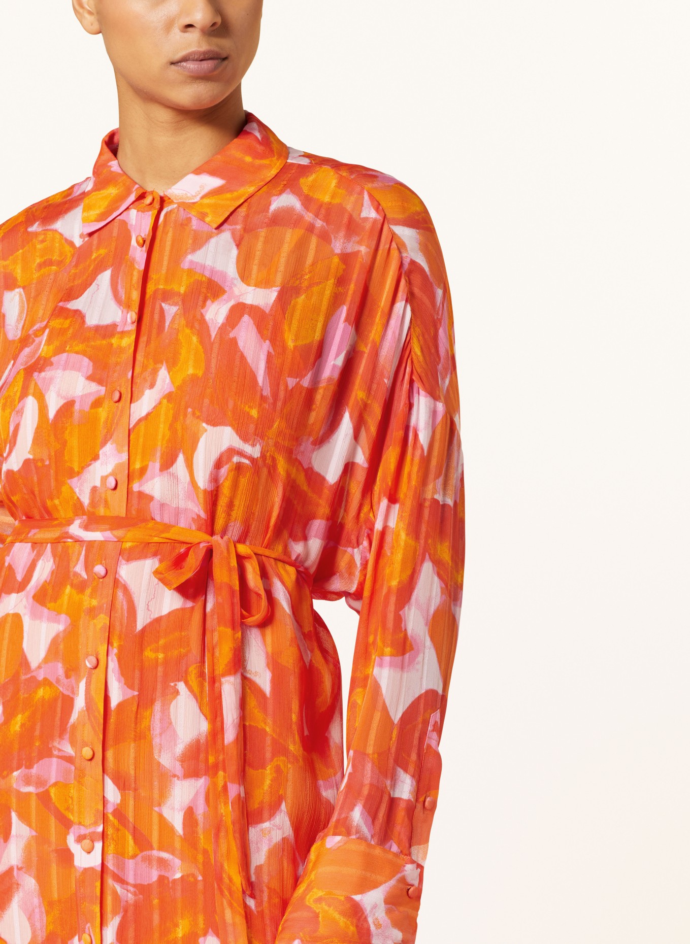 FABIENNE CHAPOT Hemdblusenkleid DENIS, Farbe: ORANGE/ PINK (Bild 4)