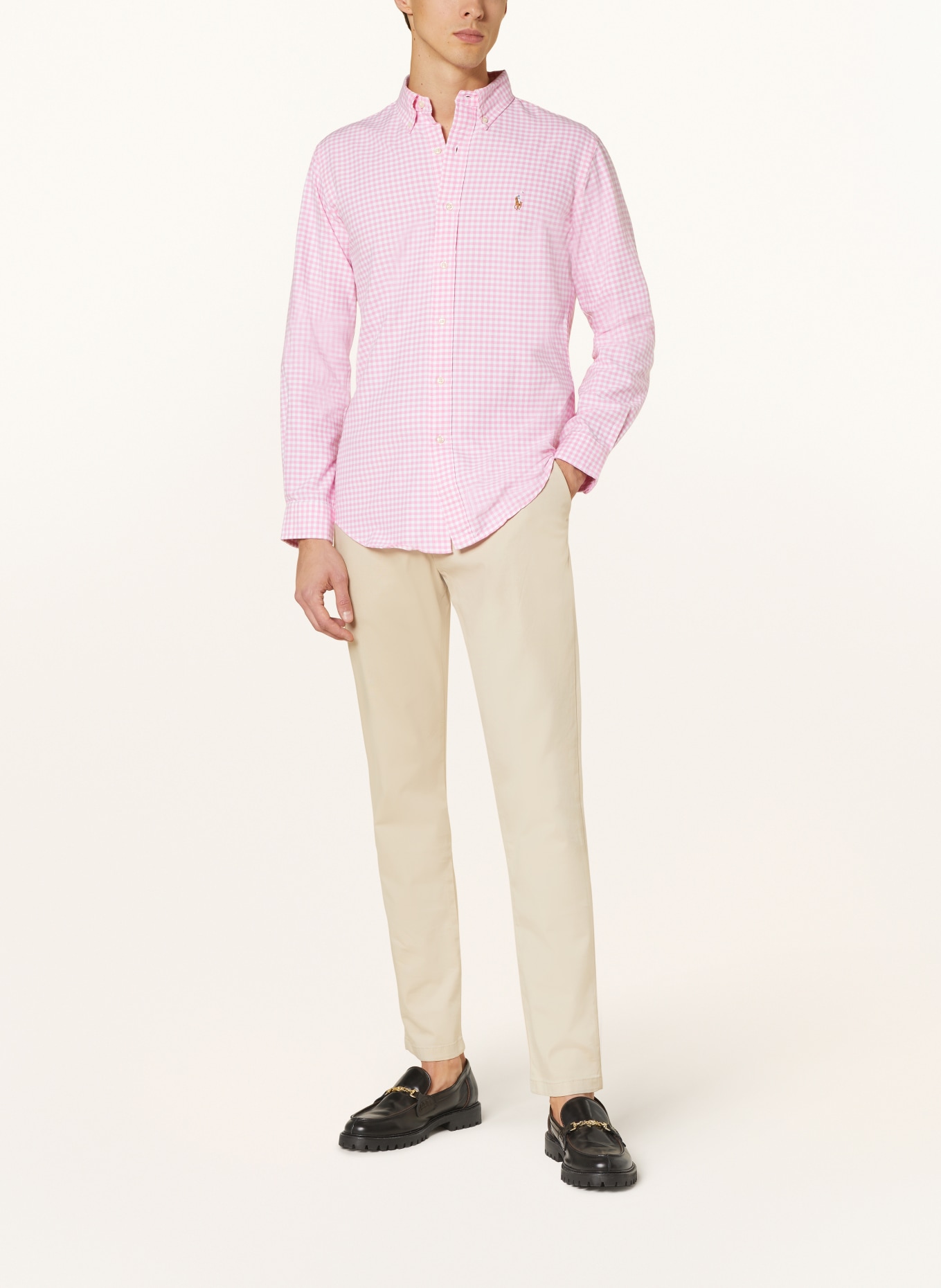 POLO RALPH LAUREN Oxfordhemd Custom Fit, Farbe: PINK/ WEISS (Bild 2)