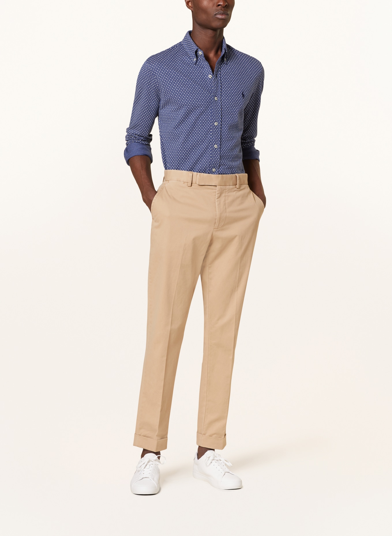POLO RALPH LAUREN Piqué-Hemd Comfort Fit, Farbe: BLAU/ WEISS (Bild 2)
