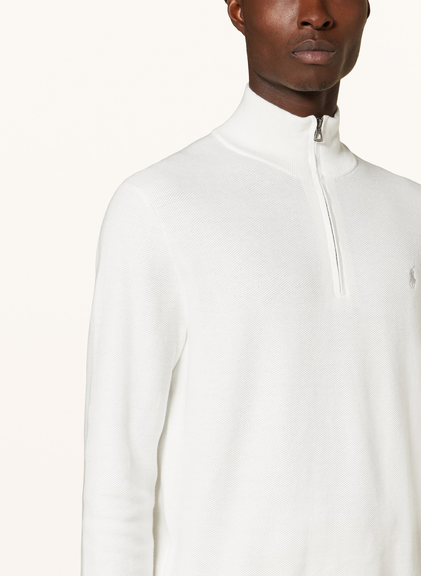 POLO RALPH LAUREN Half-zip sweater, Color: WHITE (Image 4)