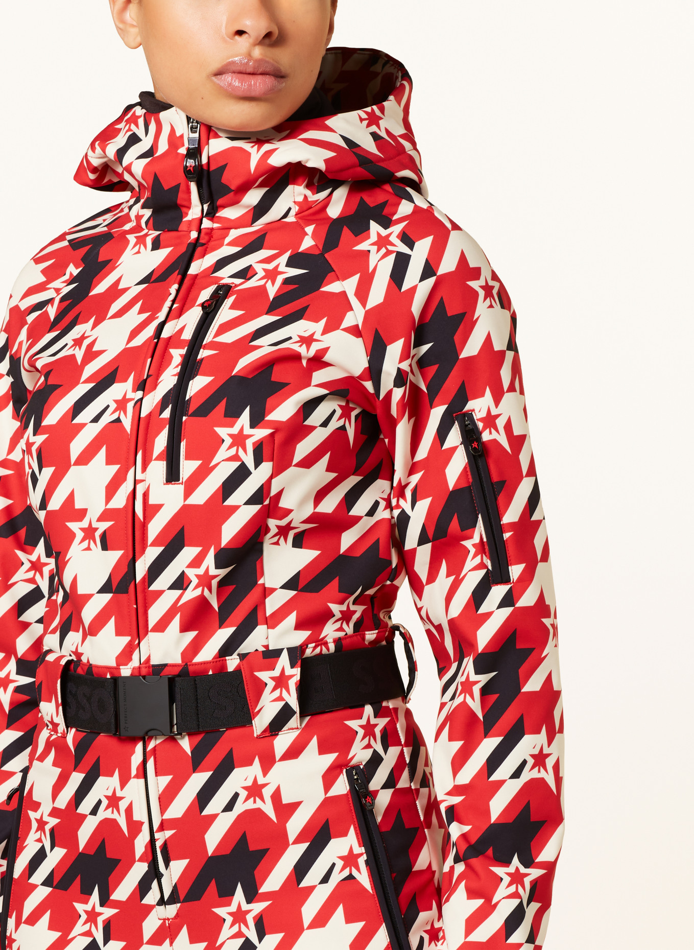 BOSS Ski overalls, Color: RED/ CREAM/ BLACK (Image 4)