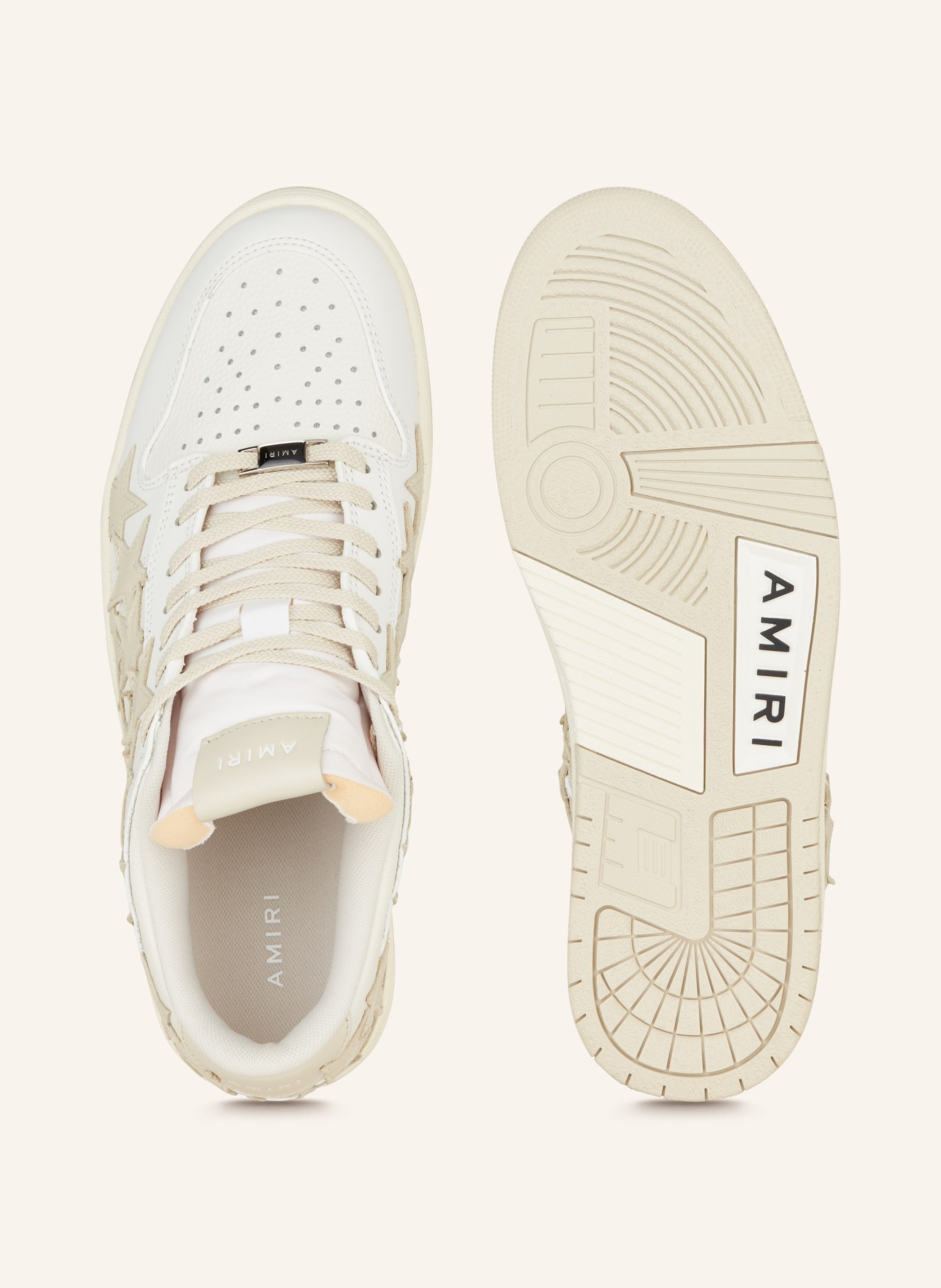 AMIRI High-top sneakers STARS, Color: BEIGE/ WHITE (Image 5)