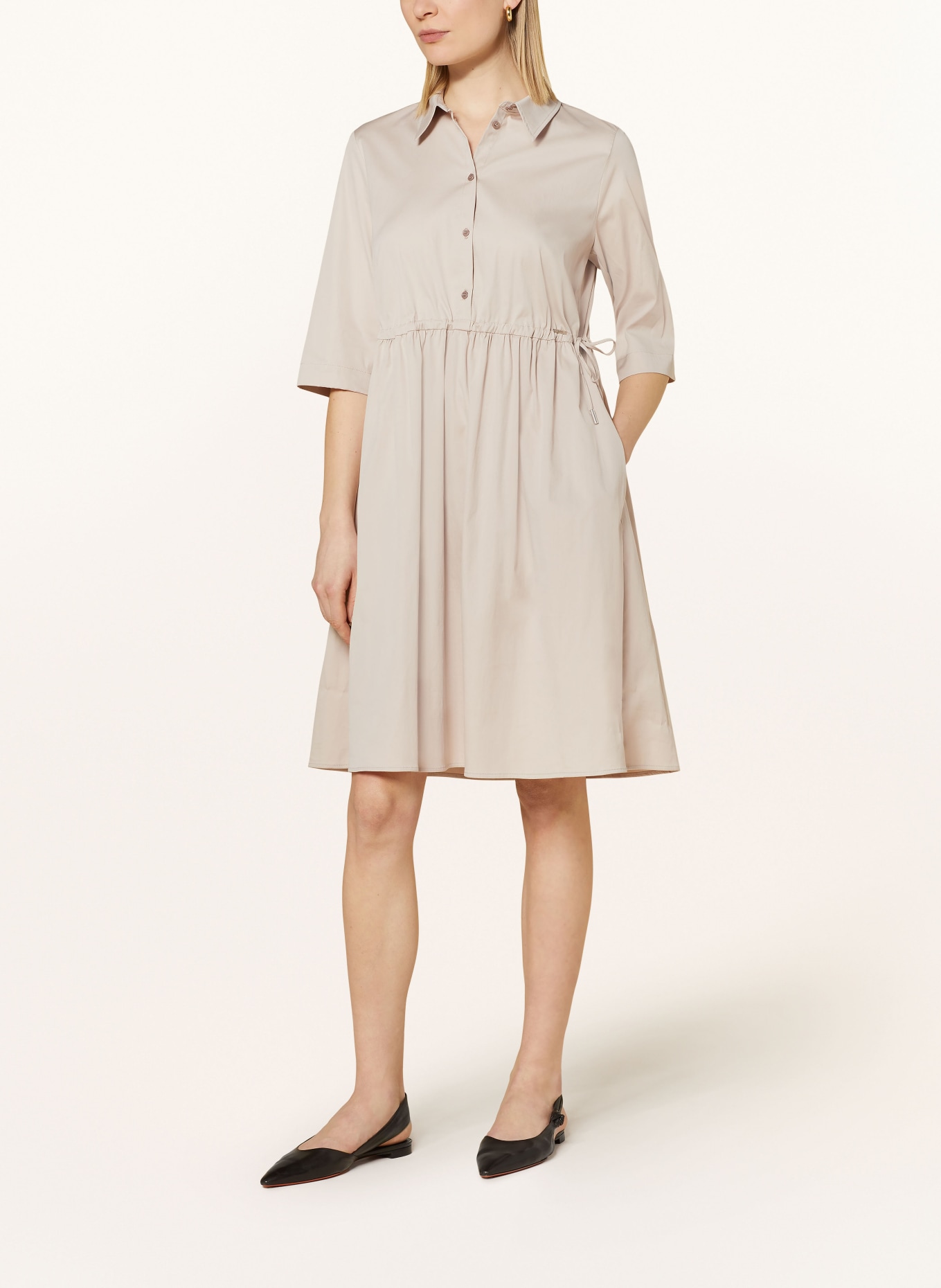 CINQUE Dress CIDOKE with 3/4 sleeves, Color: BEIGE (Image 2)