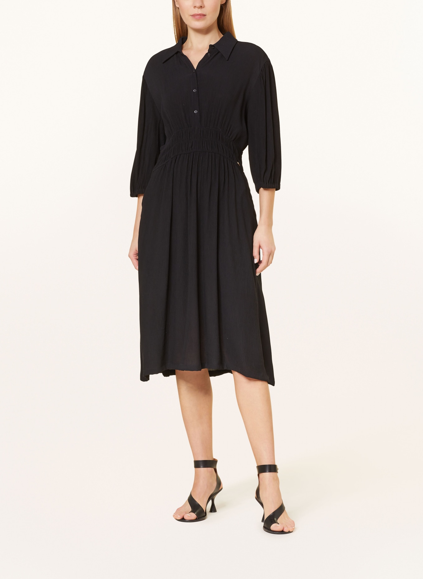 CINQUE Dress CIENZIO with 3/4 sleeves, Color: BLACK (Image 2)
