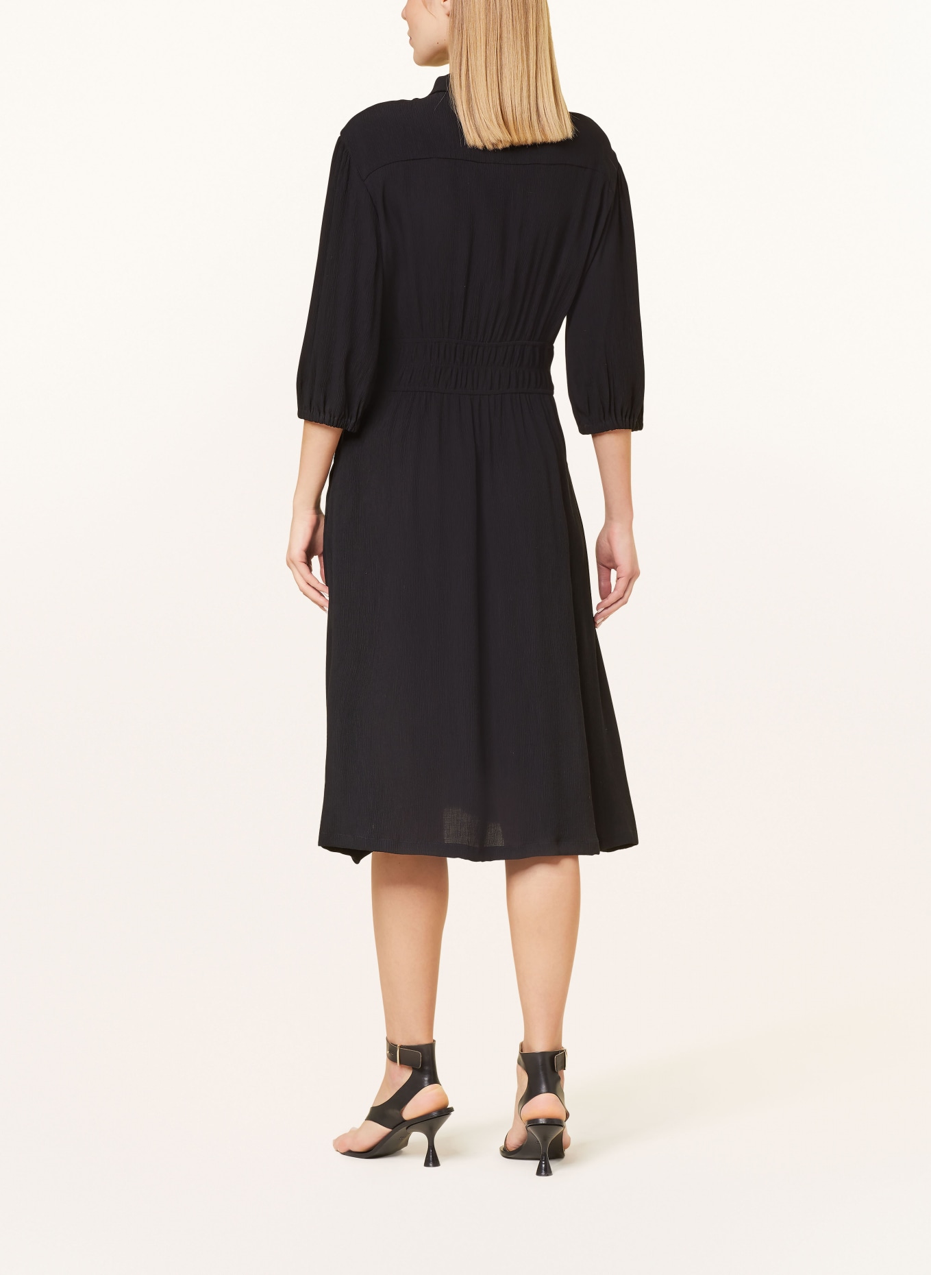 CINQUE Dress CIENZIO with 3/4 sleeves, Color: BLACK (Image 3)