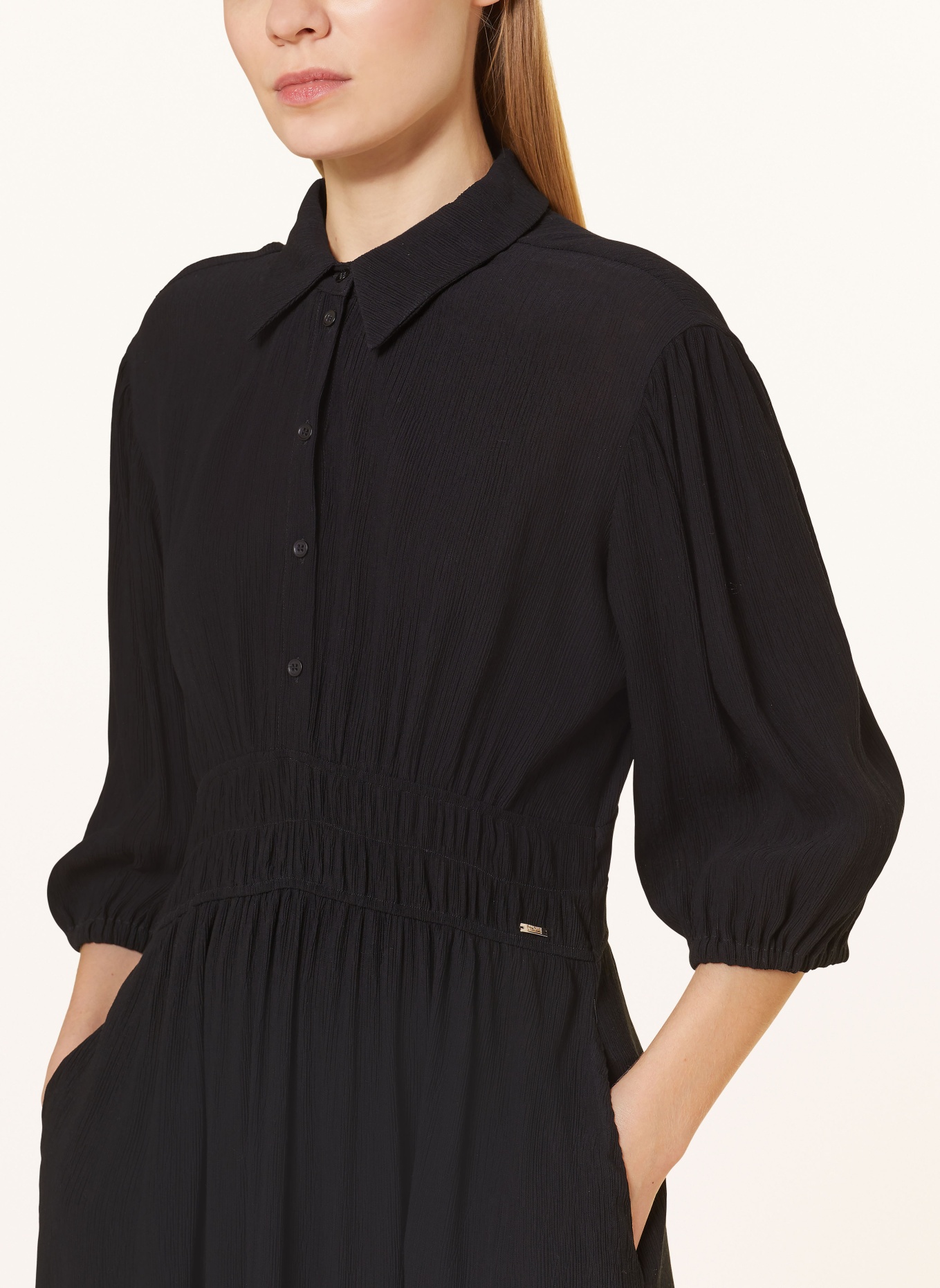 CINQUE Dress CIENZIO with 3/4 sleeves, Color: BLACK (Image 4)