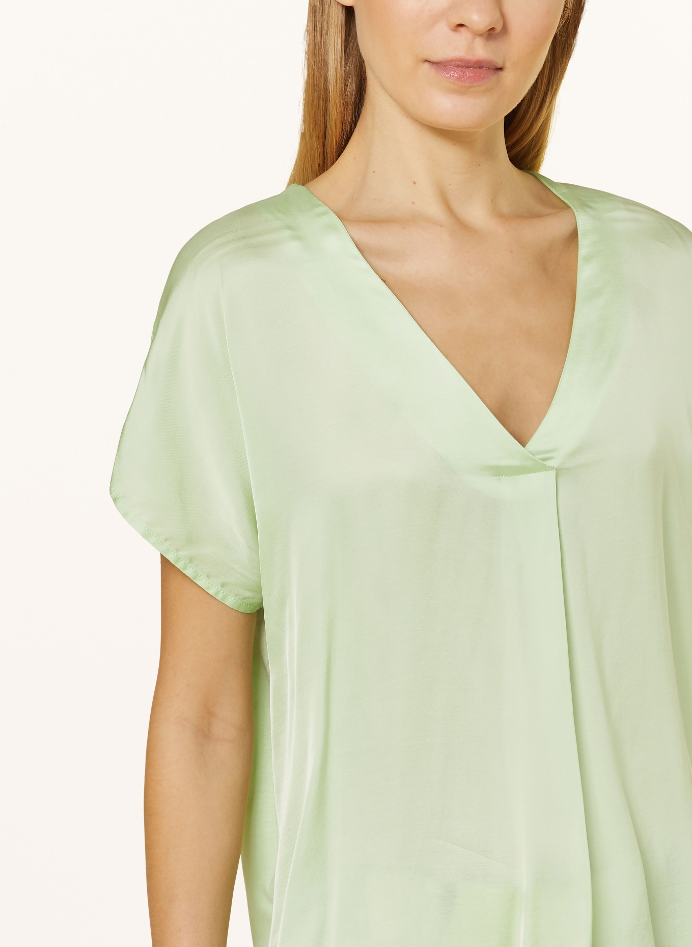 CINQUE T-shirt CIVANEA in mixed materials, Color: LIGHT GREEN (Image 4)