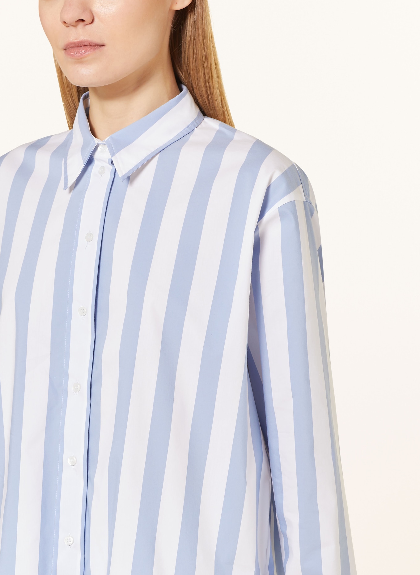 CINQUE Shirt blouse CITARINA, Color: BLUE/ WHITE (Image 4)