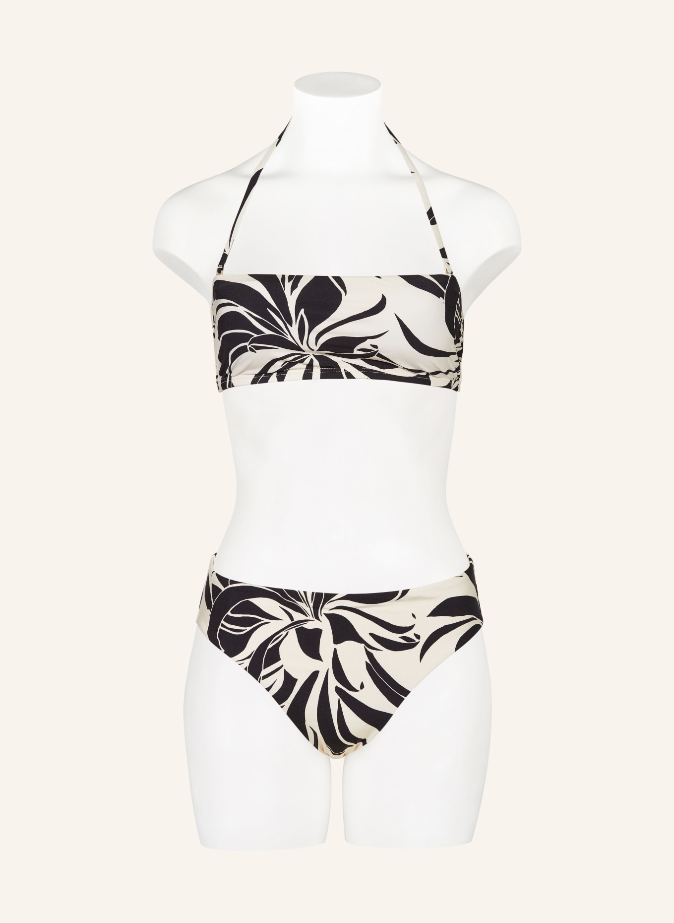 JETS Australia Bandeau bikini top QUEEN OF THE NIGHT, Color: CREAM/ BLACK (Image 4)