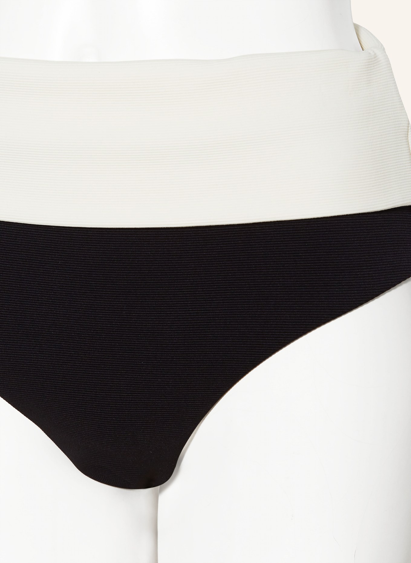 JETS Australia High-waist bikini bottoms ISLA RIB, Color: BLACK/ CREAM (Image 4)