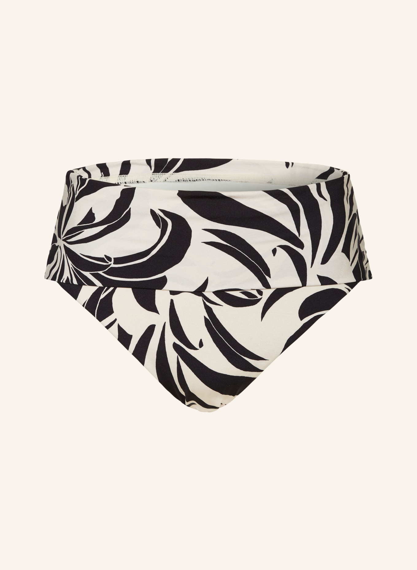 JETS Australia High-waist bikini bottoms QUEEN OF THE NIGHT, Color: CREAM/ BLACK (Image 1)