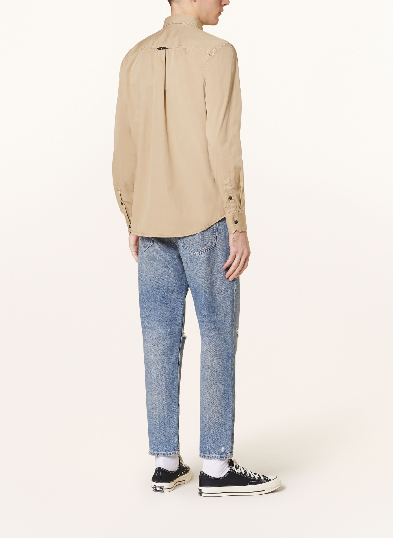 Calvin Klein Jeans Shirt regular fit, Color: LIGHT BROWN (Image 3)