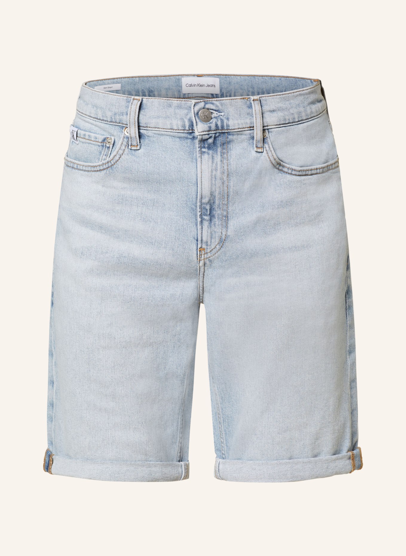 Calvin Klein Jeans Denim shorts slim fit, Color: 1AA Denim Light (Image 1)