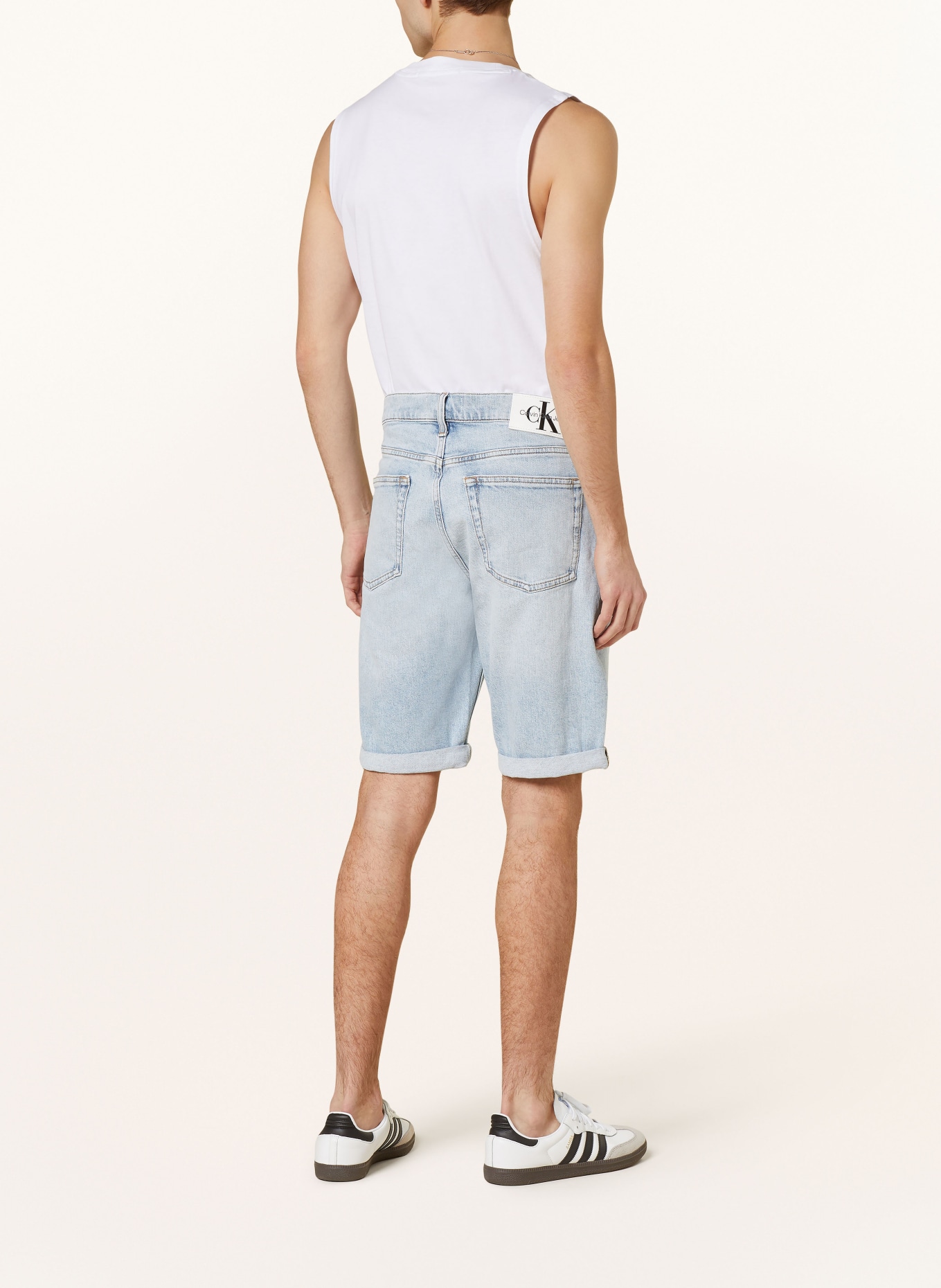Calvin Klein Jeans Džínové šortky Slim Fit, Barva: 1AA Denim Light (Obrázek 3)