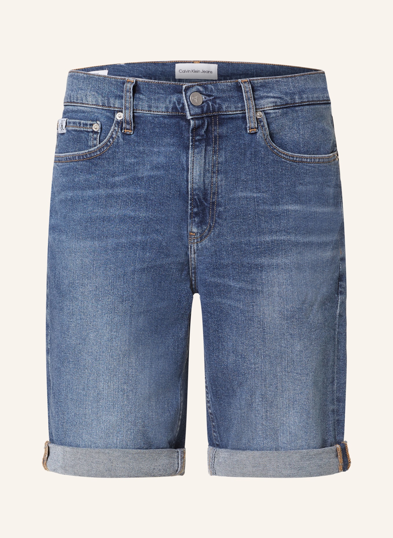 Calvin Klein Jeans Denim shorts slim fit, Color: BLUE (Image 1)