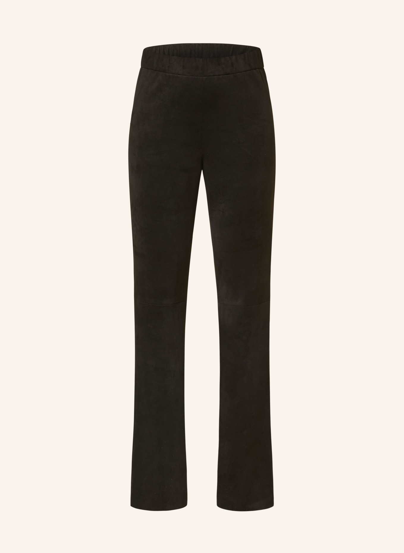 Juvia Bootcut trousers DELIA in leather look, Color: BLACK (Image 1)