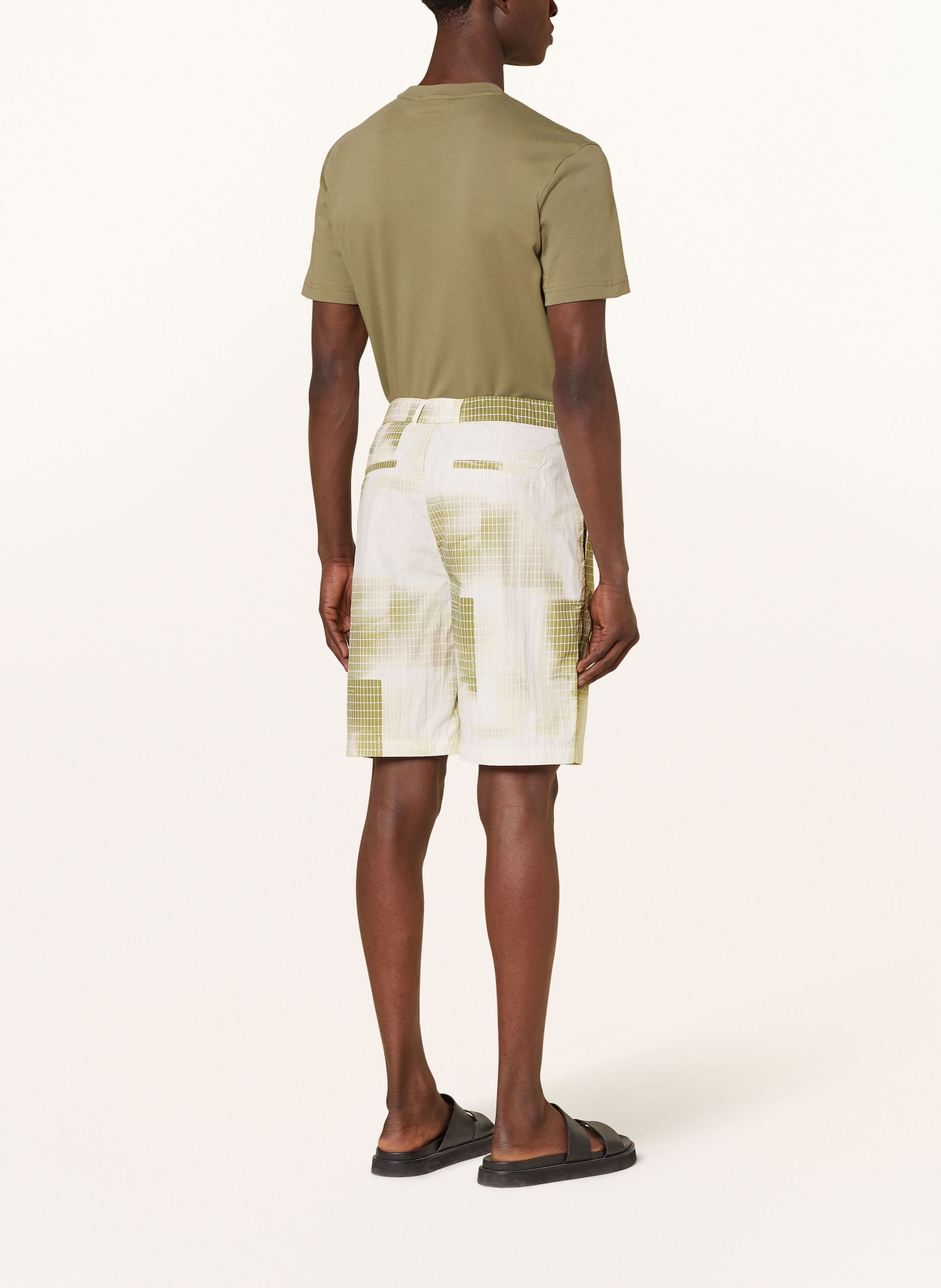 Calvin Klein Shorts Relaxed Straight Fit, Farbe: HELLBRAUN/ OLIV/ KHAKI (Bild 3)
