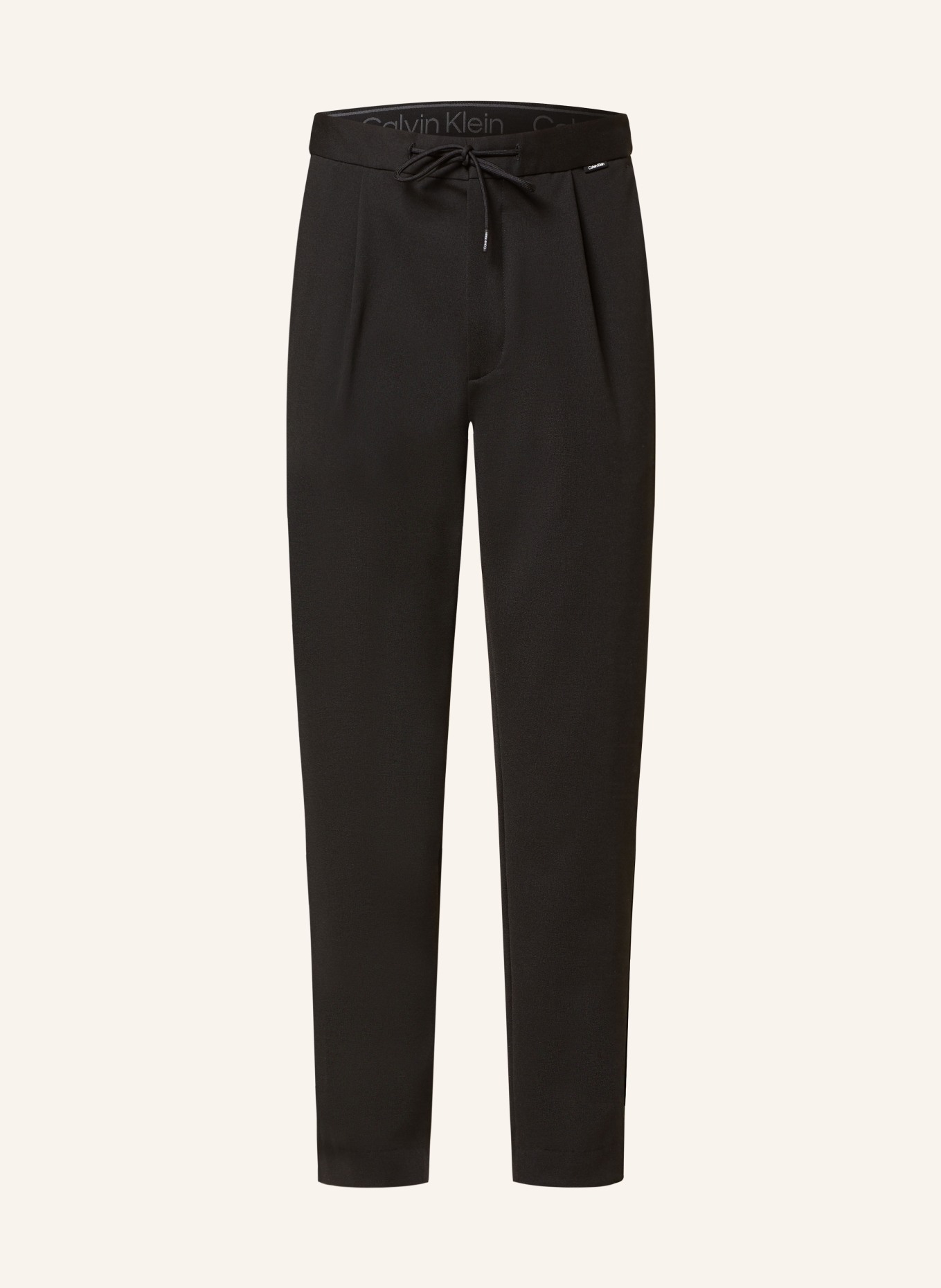 Calvin Klein Spodnie w dresowym stylu tapered fit, Kolor: CZARNY (Obrazek 1)