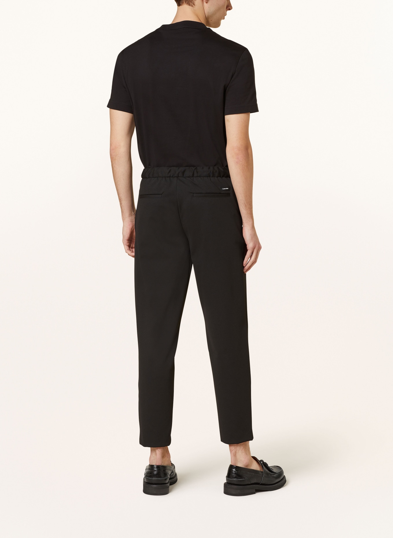 Calvin Klein Jogger style pants tapered fit, Color: BLACK (Image 3)