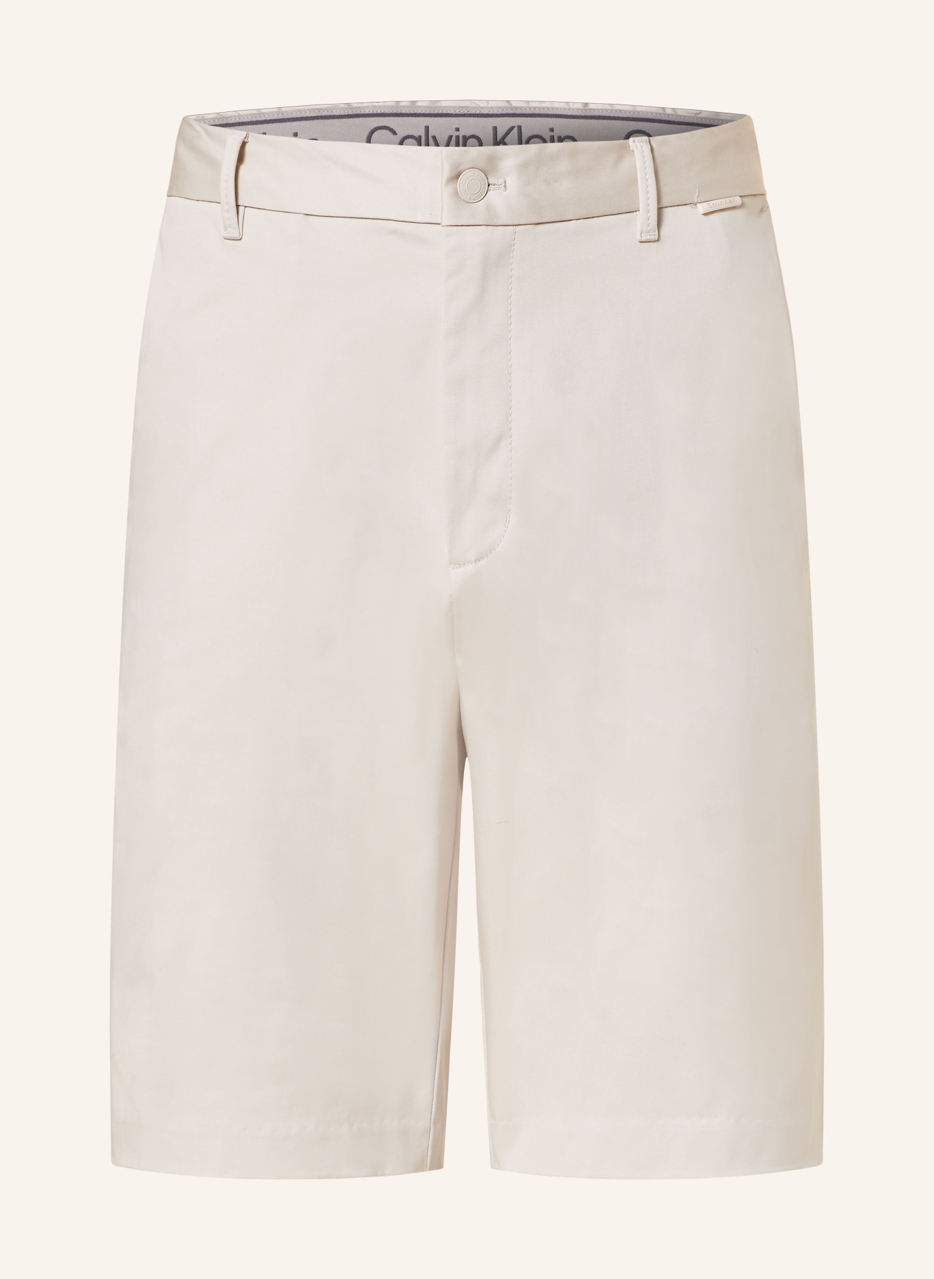 Calvin Klein Shorts SATEEN Regular Straight Fit, Farbe: CREME (Bild 1)