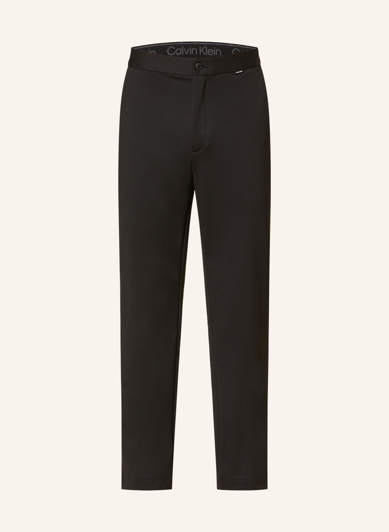 Calvin Klein Jersey pants tapered fit, Color: BLACK (Image 1)