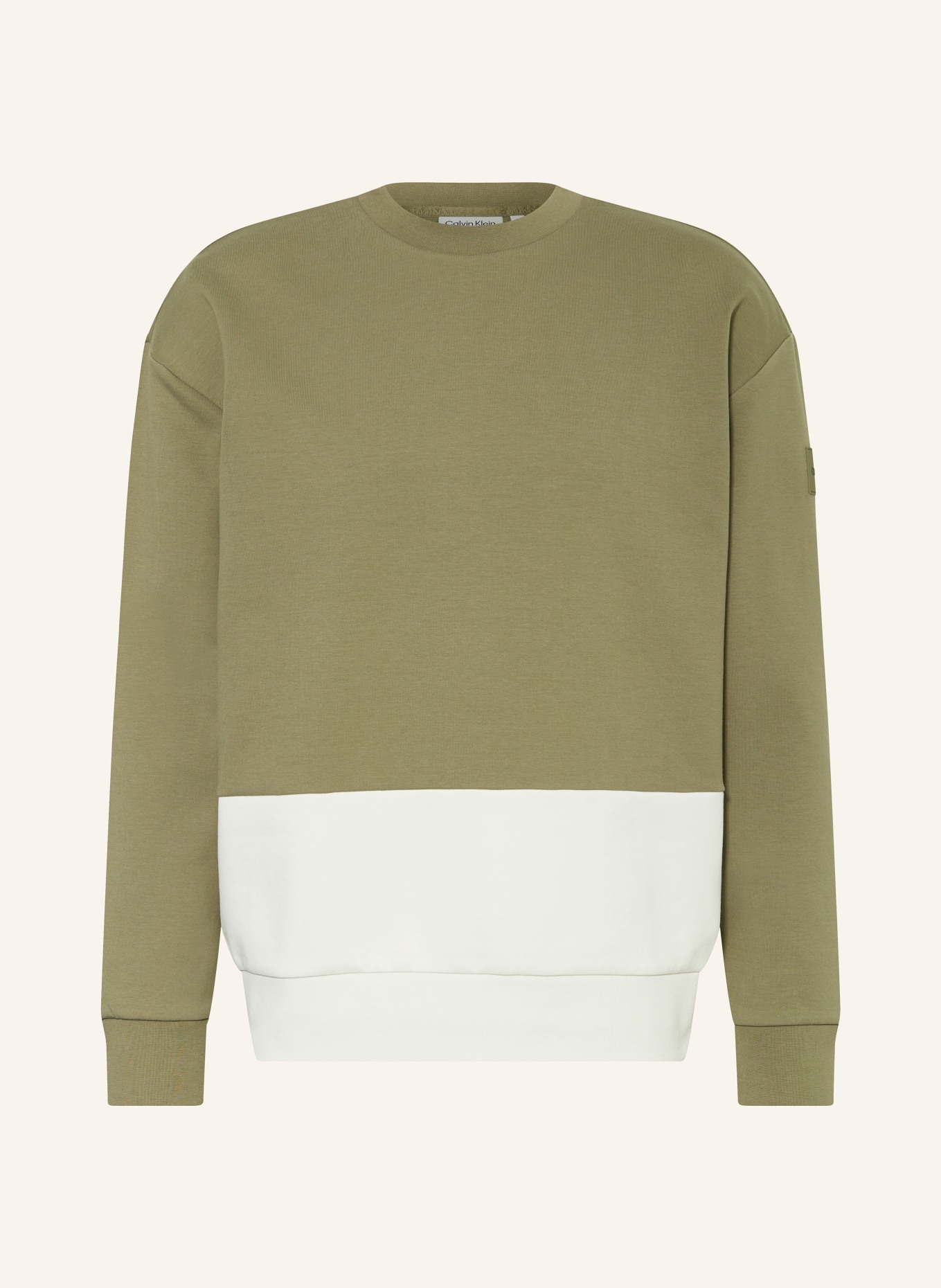 Calvin Klein Sweatshirt, Farbe: KHAKI/ CREME (Bild 1)