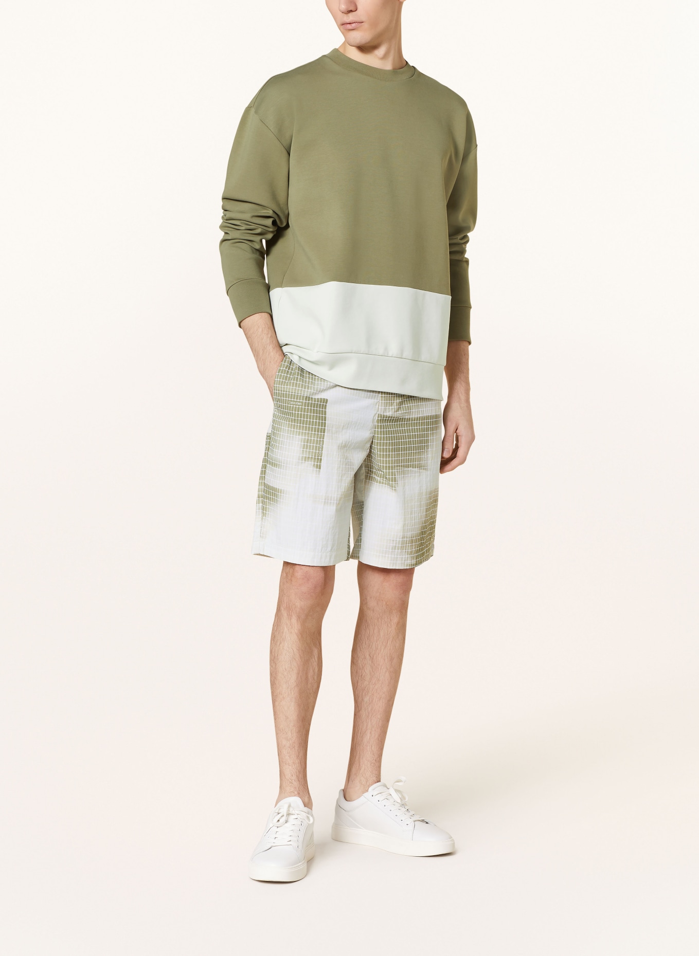 Calvin Klein Bluza nierozpinana, Kolor: KHAKI/ KREMOWY (Obrazek 2)