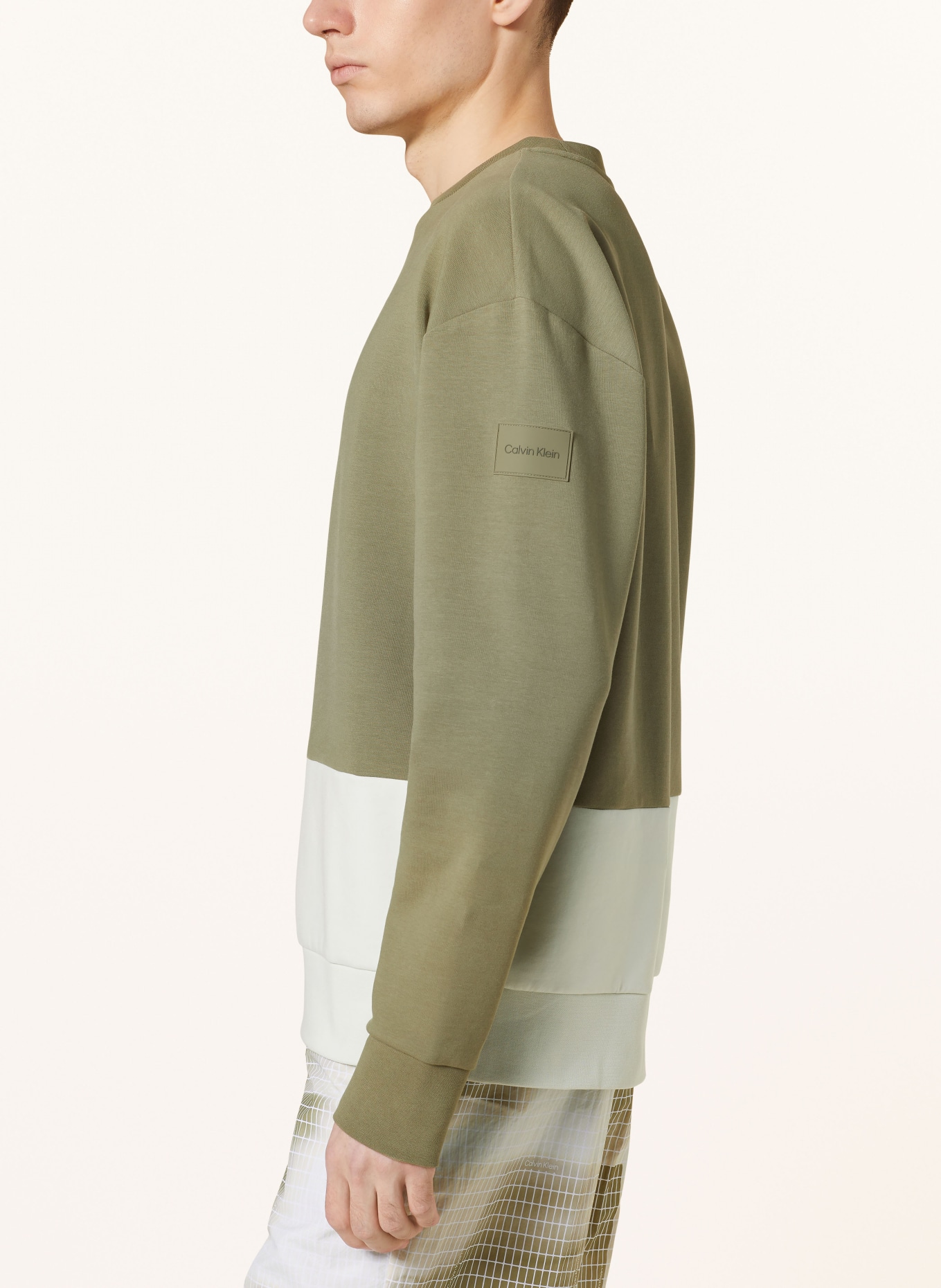 Calvin Klein Bluza nierozpinana, Kolor: KHAKI/ KREMOWY (Obrazek 4)