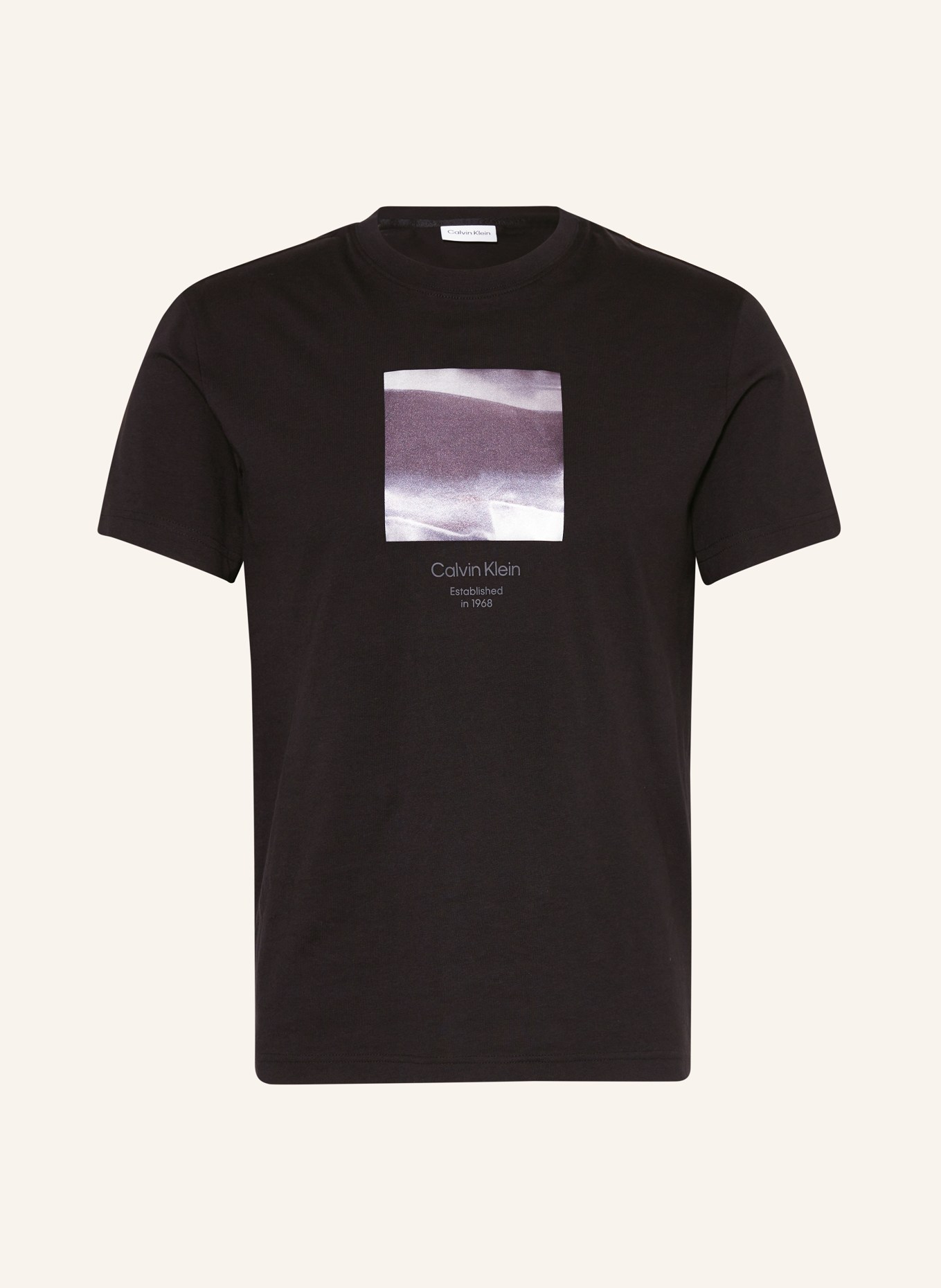 Calvin Klein T-shirt, Kolor: CZARNY/ SREBRNY (Obrazek 1)
