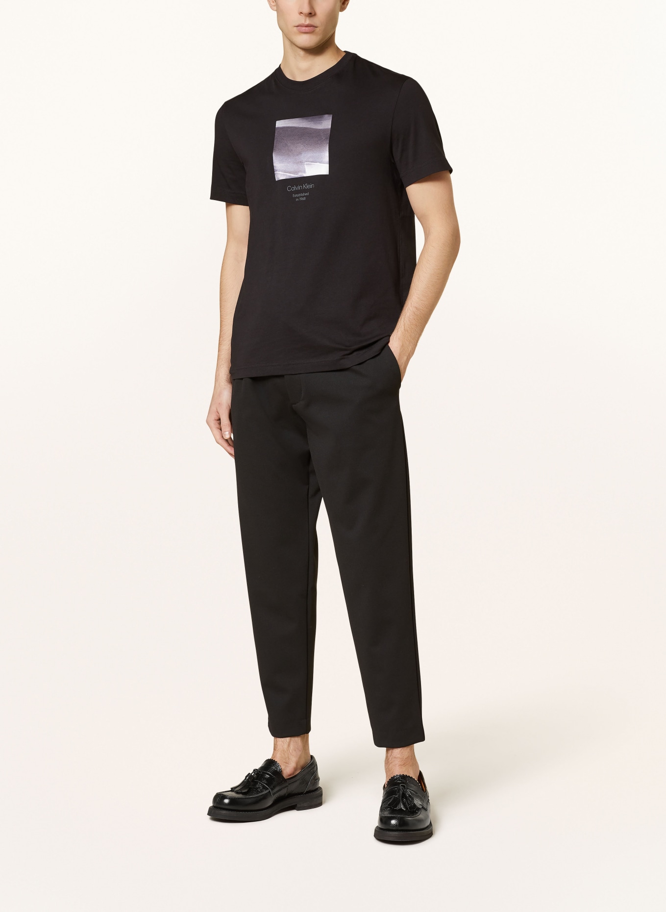 Calvin Klein T-Shirt, Farbe: SCHWARZ/ SILBER (Bild 2)