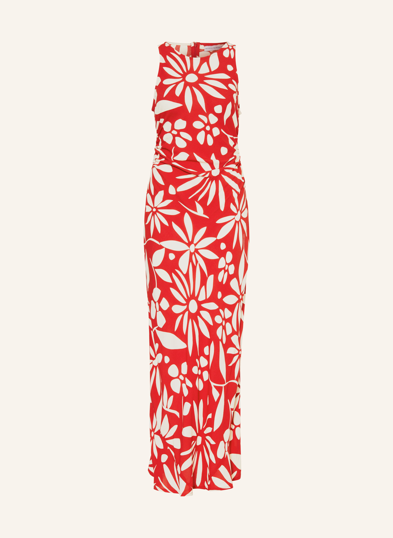 FAITHFULL THE BRAND Dress CLEMENTINE, Color: RED/ ECRU (Image 1)