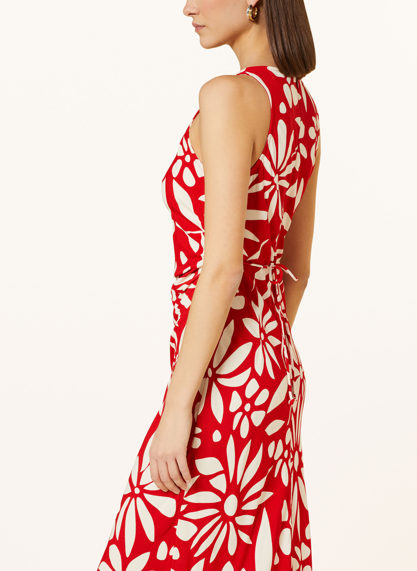 FAITHFULL THE BRAND Dress CLEMENTINE, Color: RED/ ECRU (Image 4)
